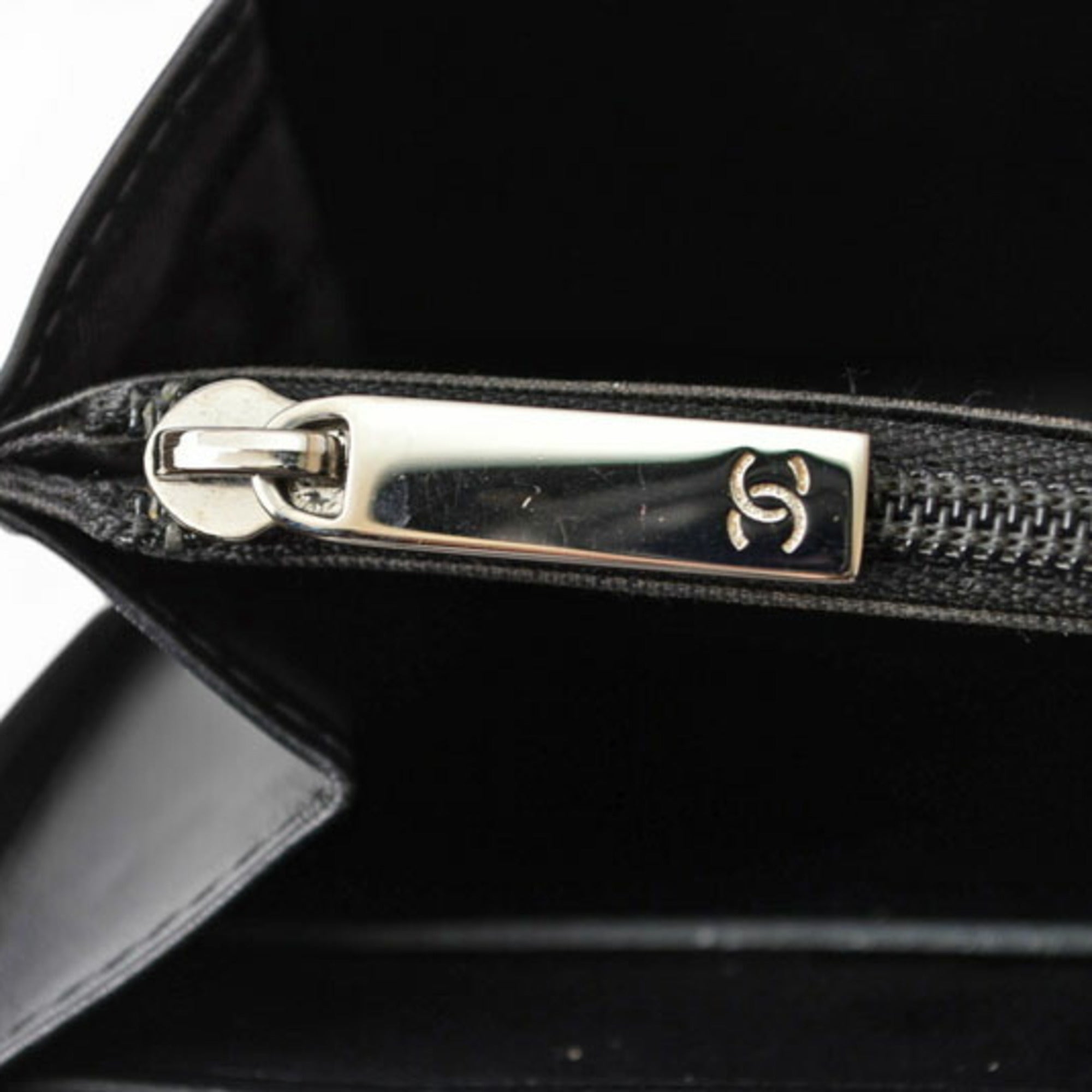Chanel Black Cambon Ligne Long Wallet (Bi-Fold)