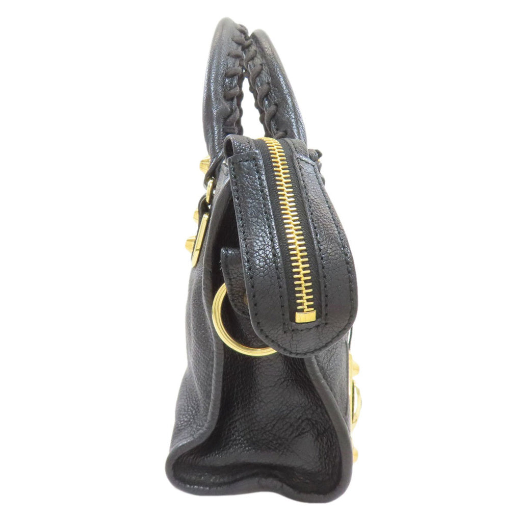 Balenciaga Black Leather Hand