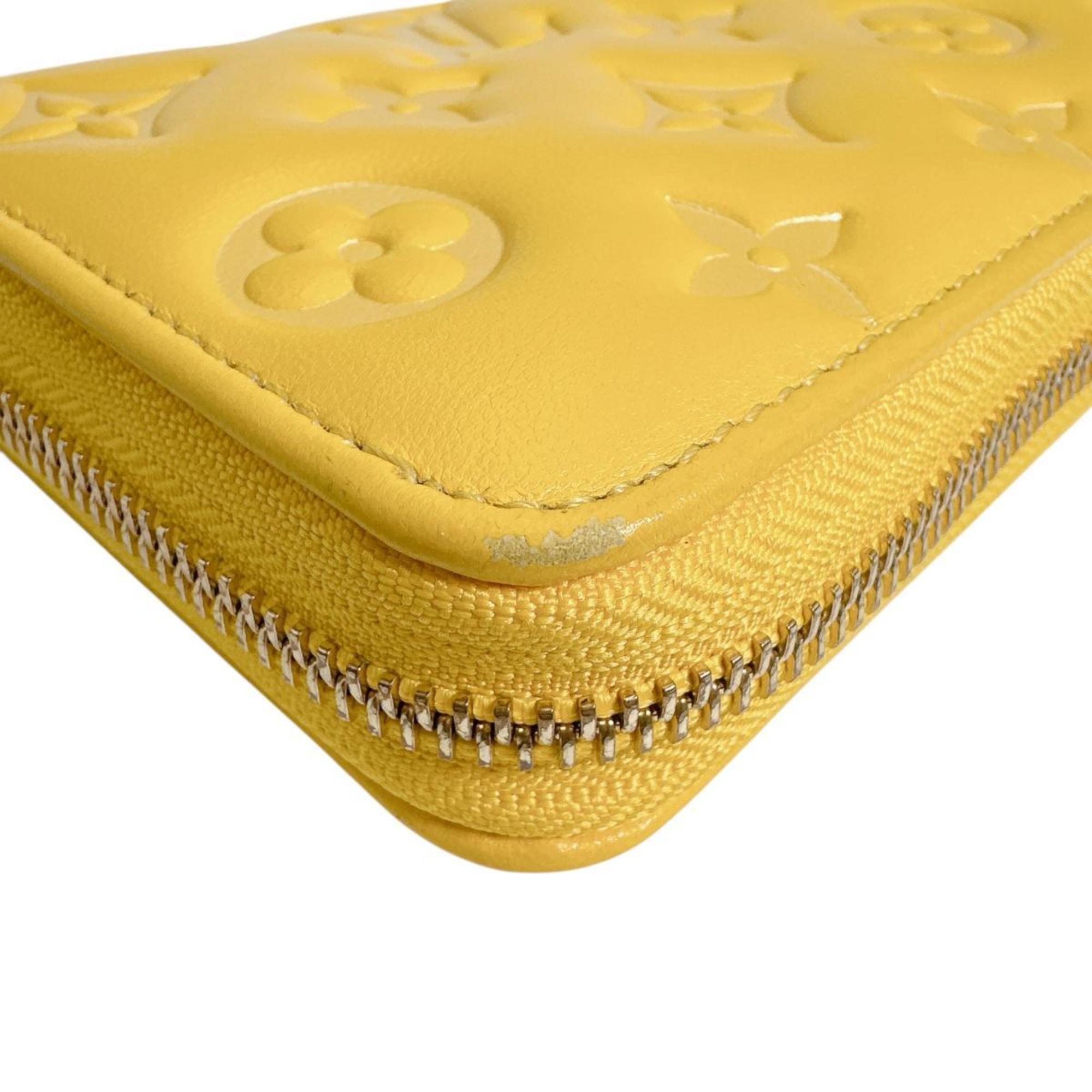 Louis Vuitton Monogram Empreinte Yellow Monogram Empreinte Long Wallet