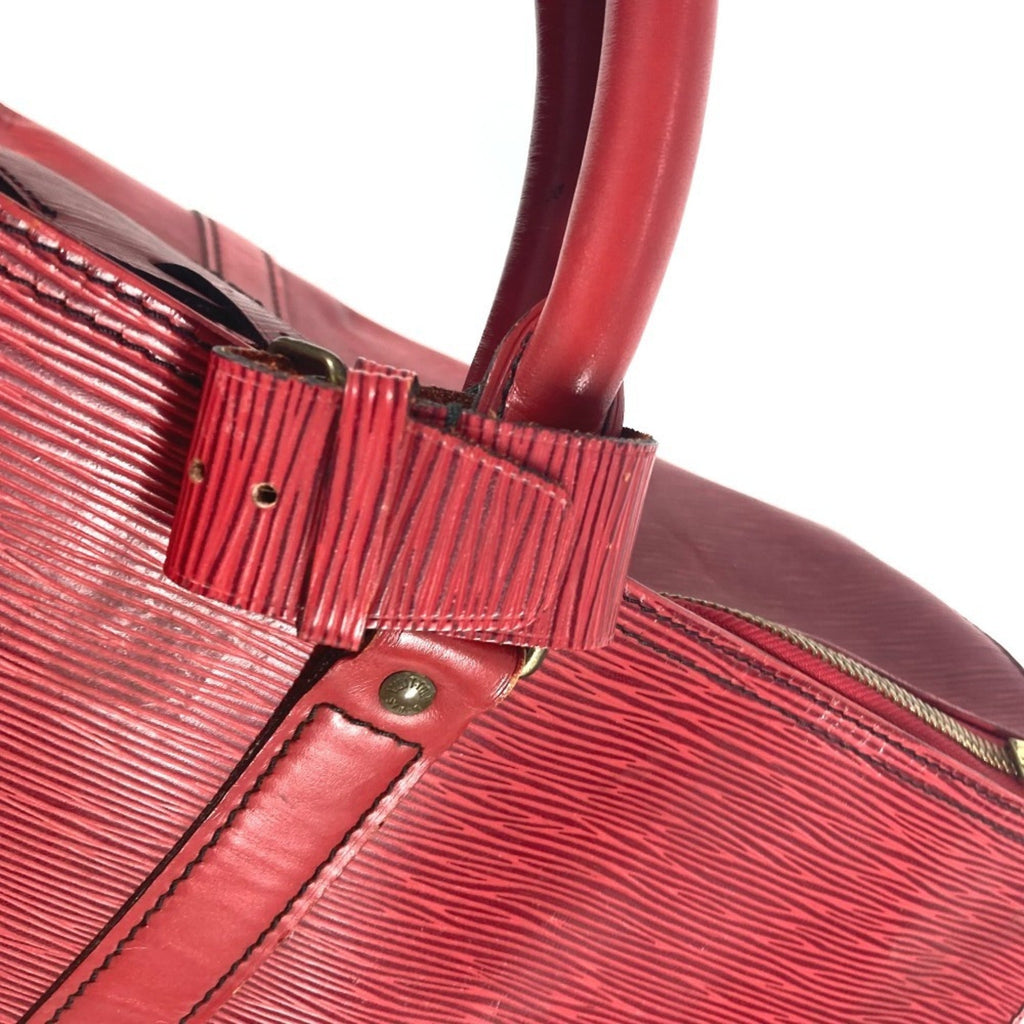 Louis Vuitton Epi Castilian Red Red Color Epi Leather Boston Bag Handbag