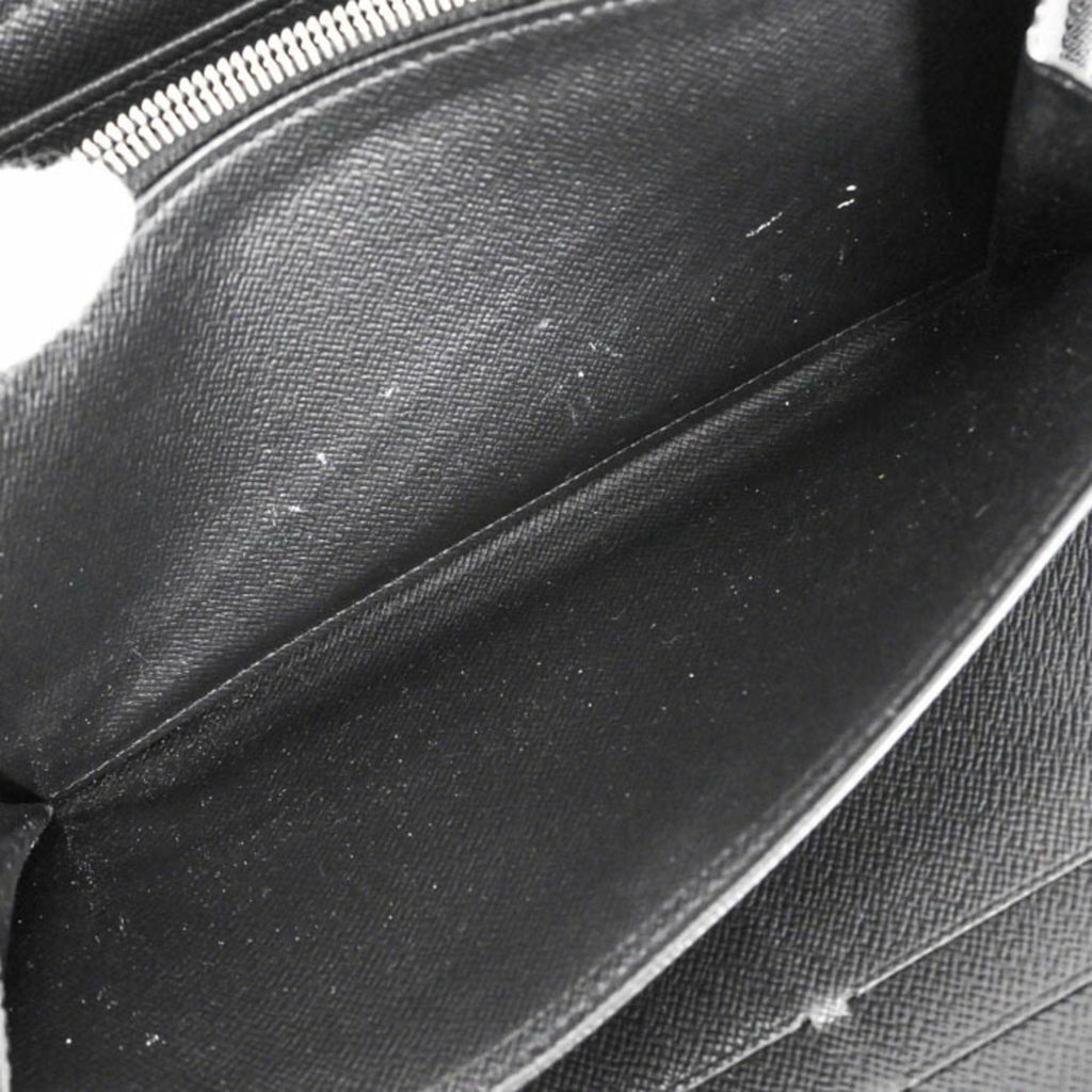Louis Vuitton Black Taiga Leather Wallet (Tri-Fold)