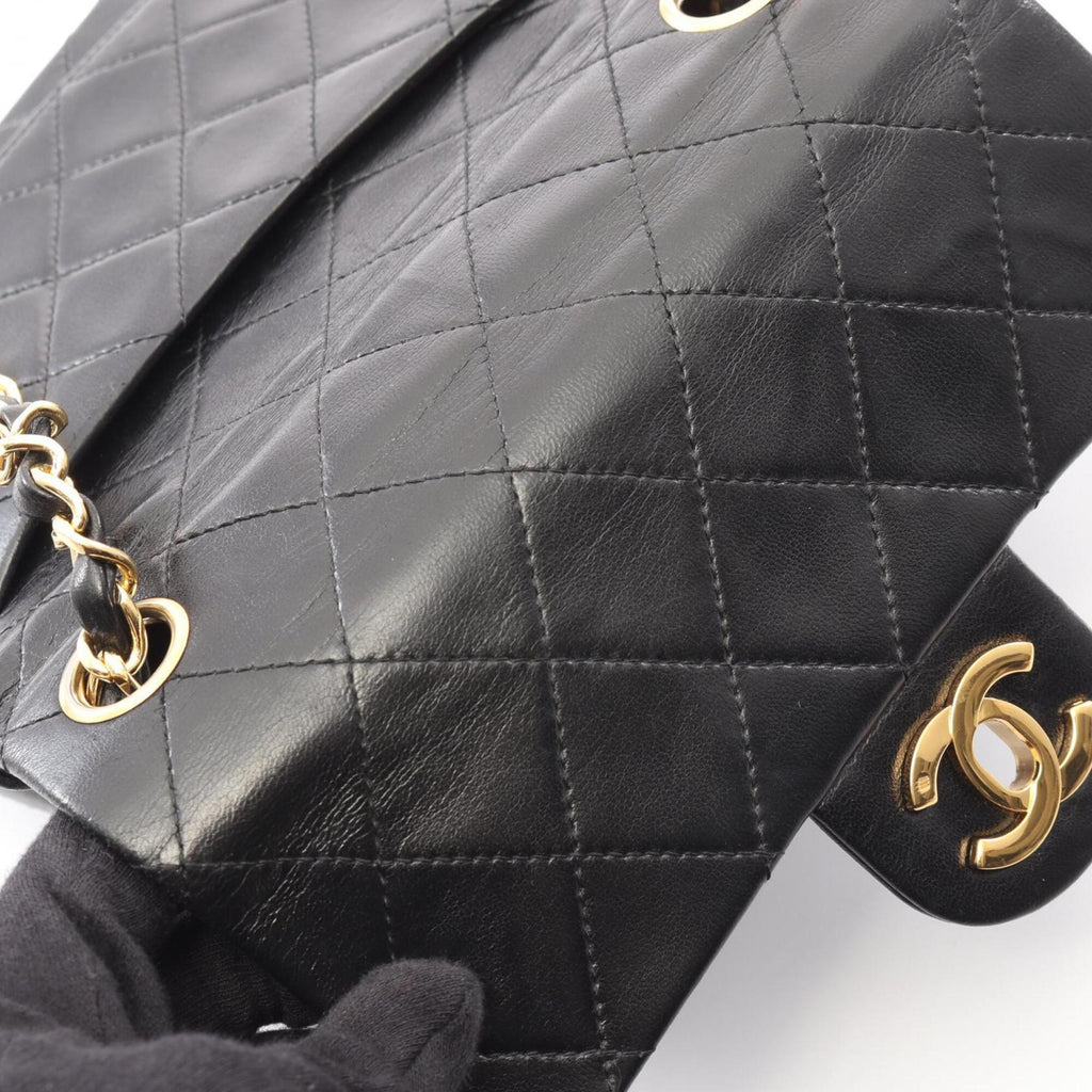 Chanel Black Leather Handbag Shoulder Bag