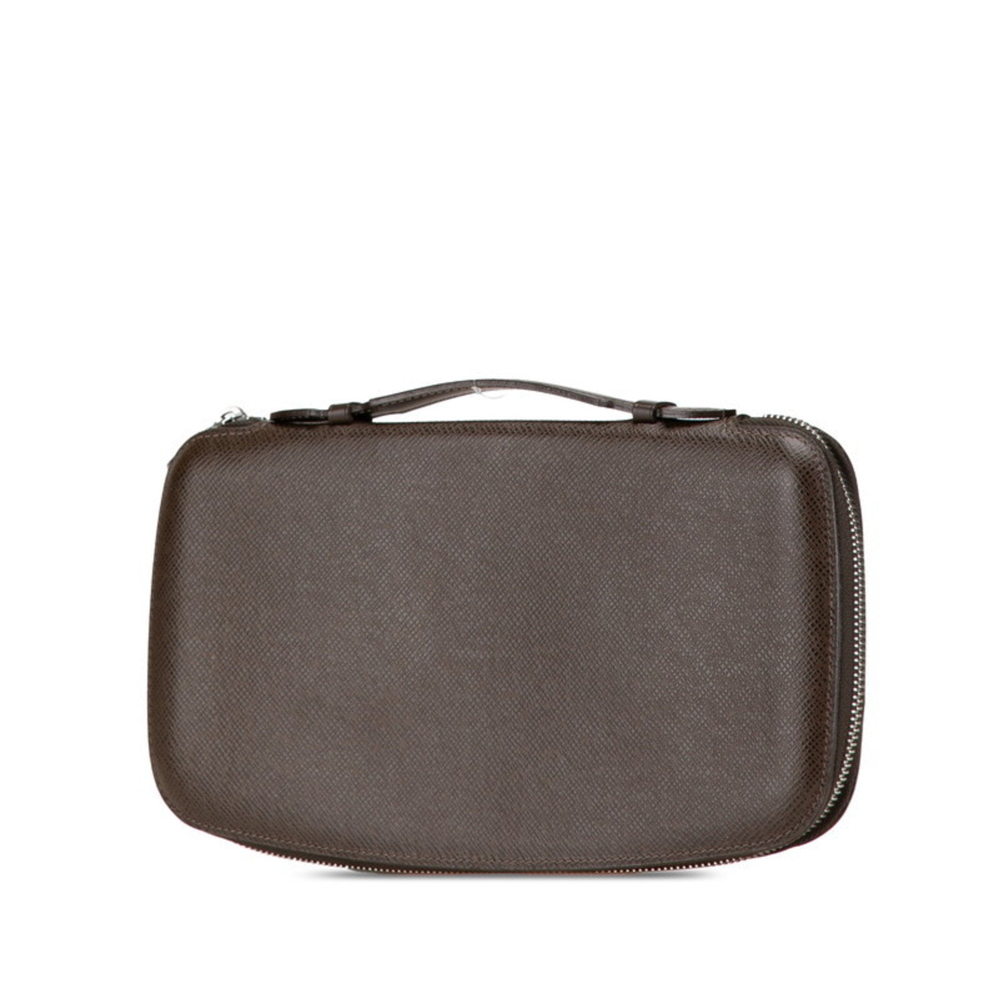 Louis Vuitton Brown Grizzly Leather Pvc Long Wallet