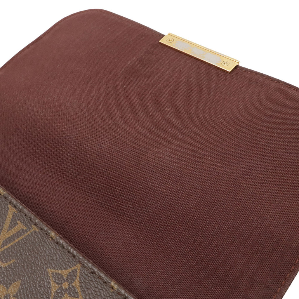 Louis Vuitton Brown Monogram Canvas Clutch Bag Shoulder Bag