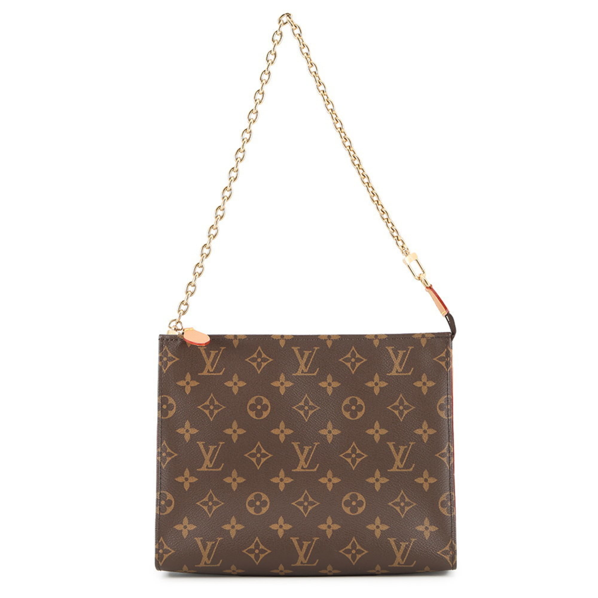 Louis Vuitton Brown Monogram Monogram Clutch Bag Pouch Shoulder Bag