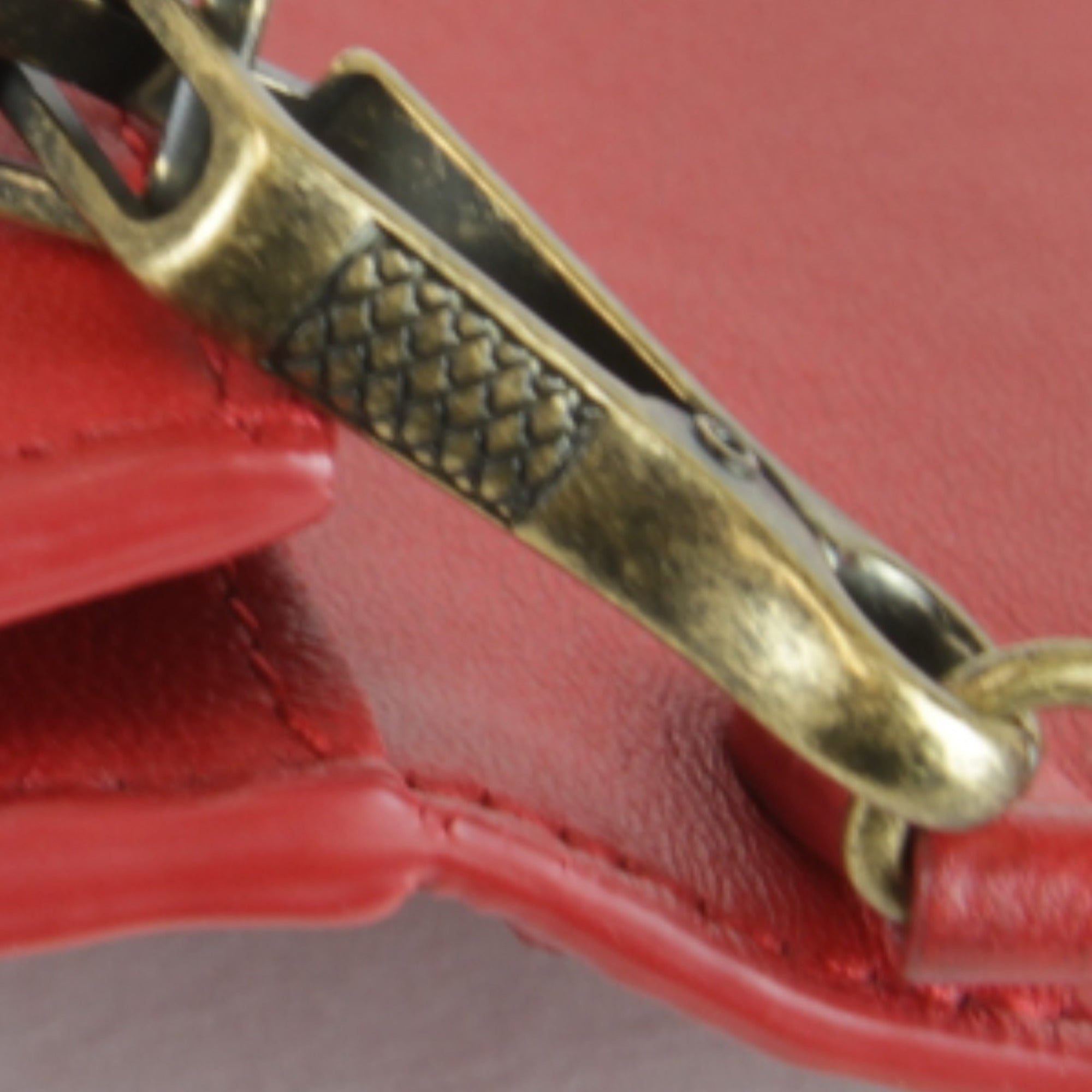 Bottega Veneta Intrecciato Red Color Leather Shoulder Bag