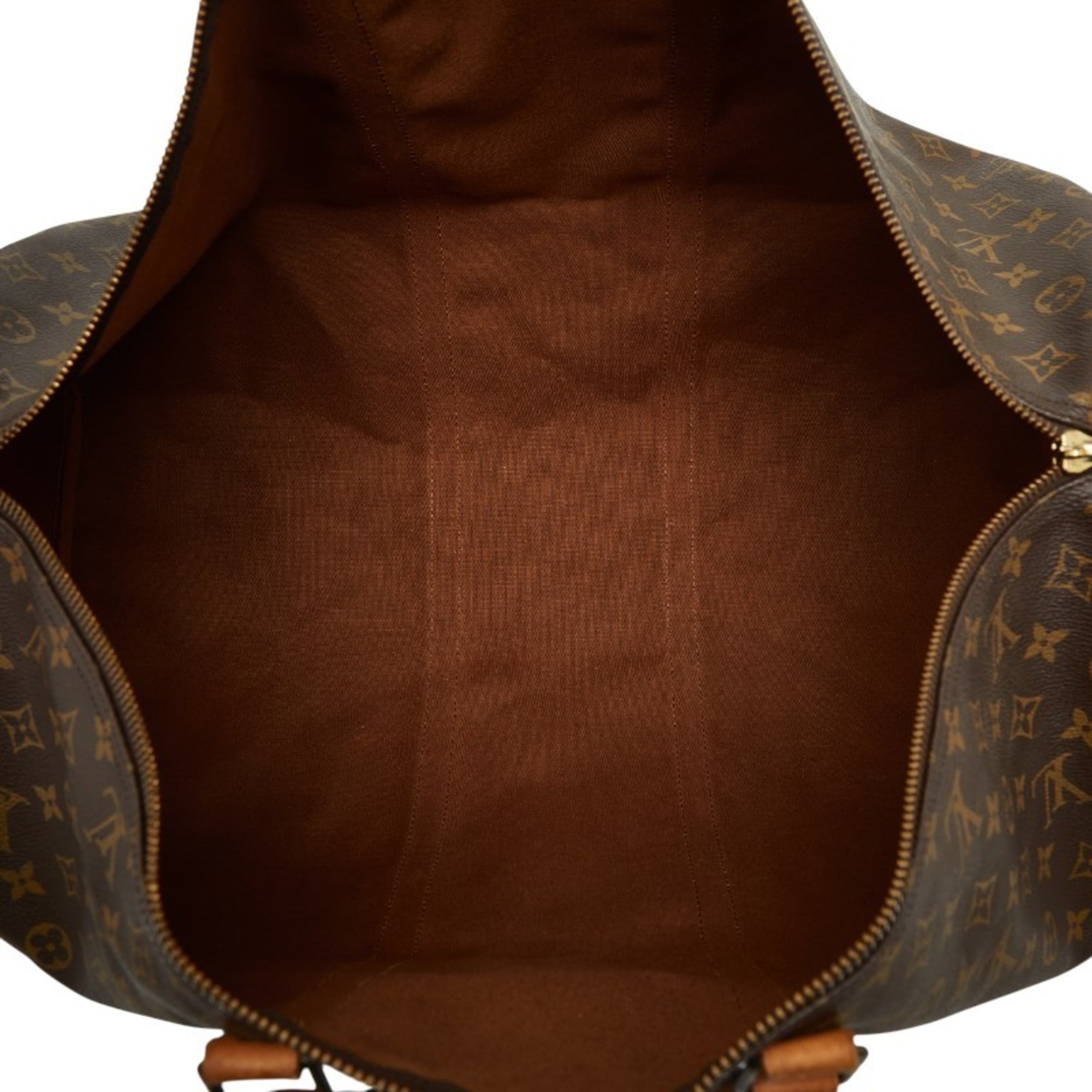 Louis Vuitton Brown Pvc Leather Boston Bag