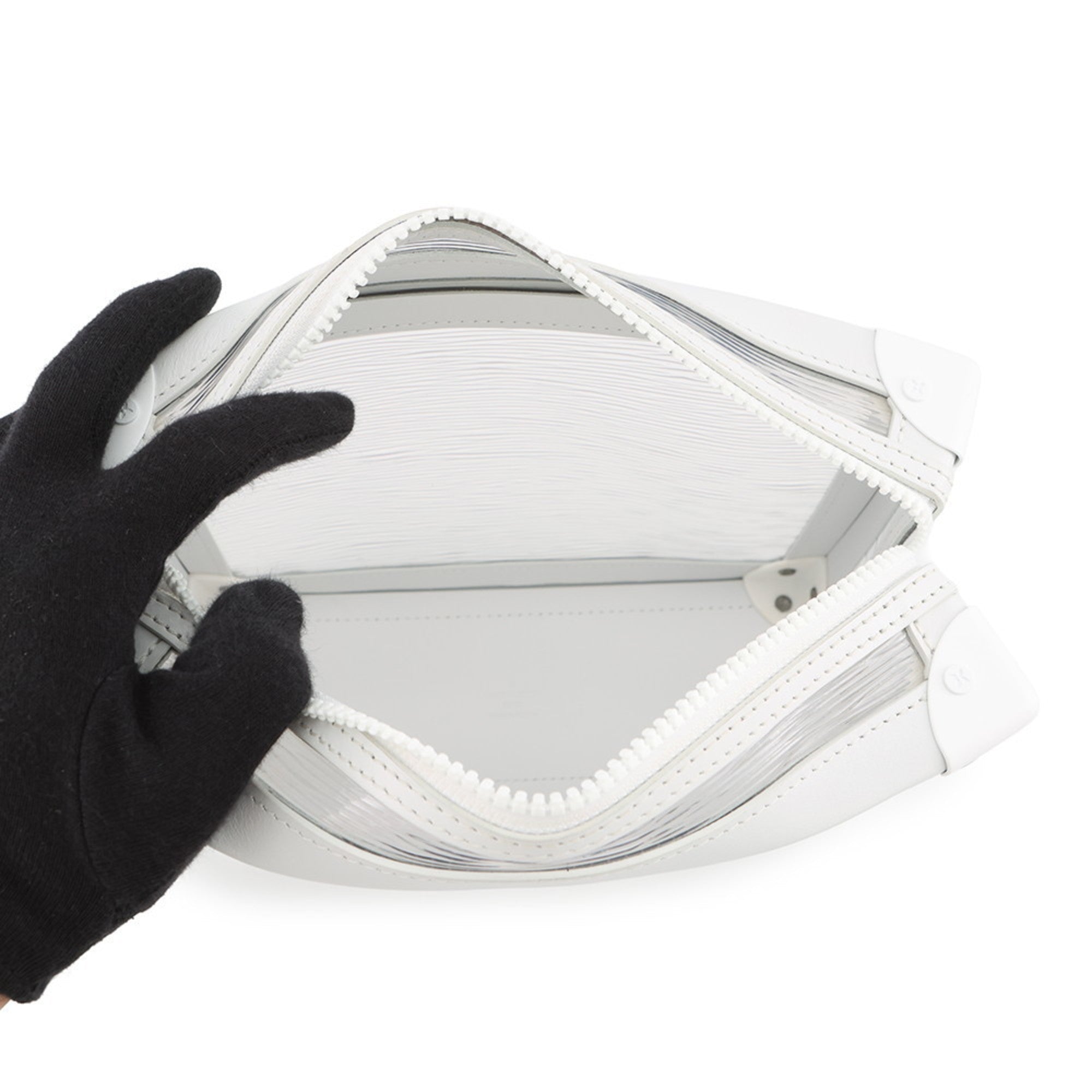 Louis Vuitton White Pvc Leather Shoulder Bag