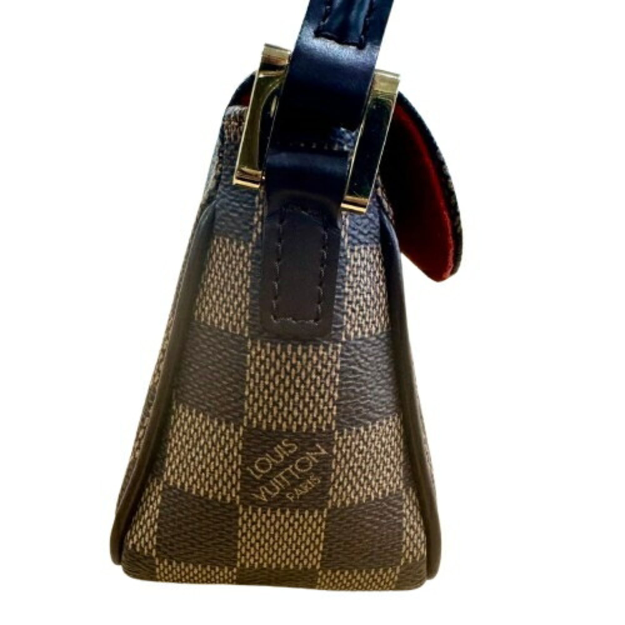 Louis Vuitton Damier Graphite Brown Leather Handbag