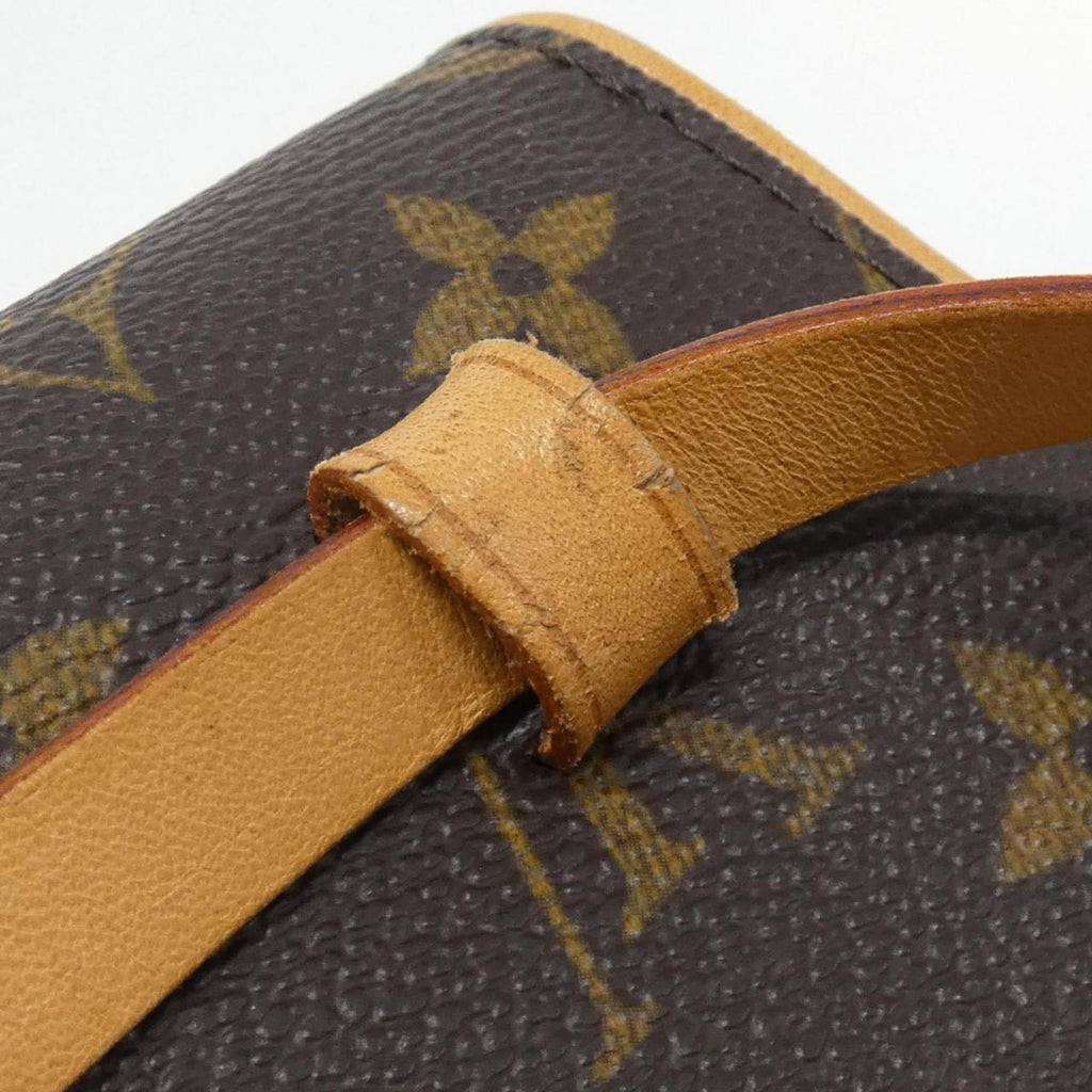 Louis Vuitton Monogram Marron Coated Canvas Fanny Pack Pochette