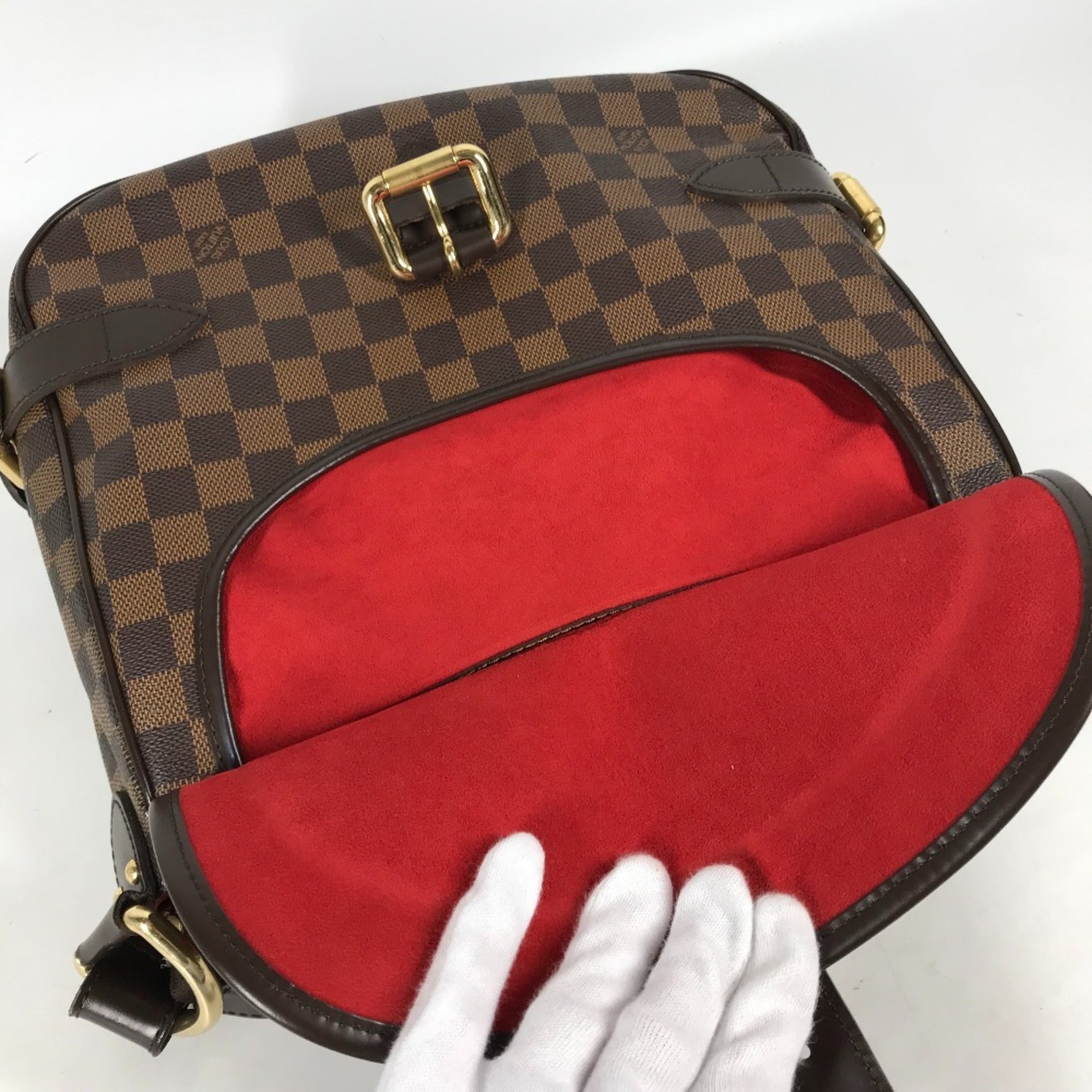 Louis Vuitton Brown Ebene Damier Canvas Shoulder Bag