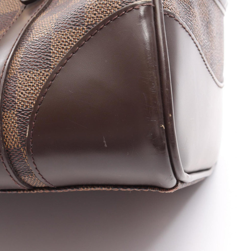 Louis Vuitton Brown Coated Canvas Leather Handbag