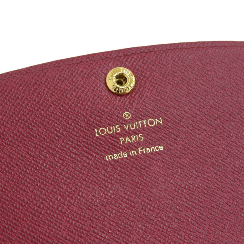 Louis Vuitton Fuchsia Monogram Purple Red Color Pvc Long Wallet