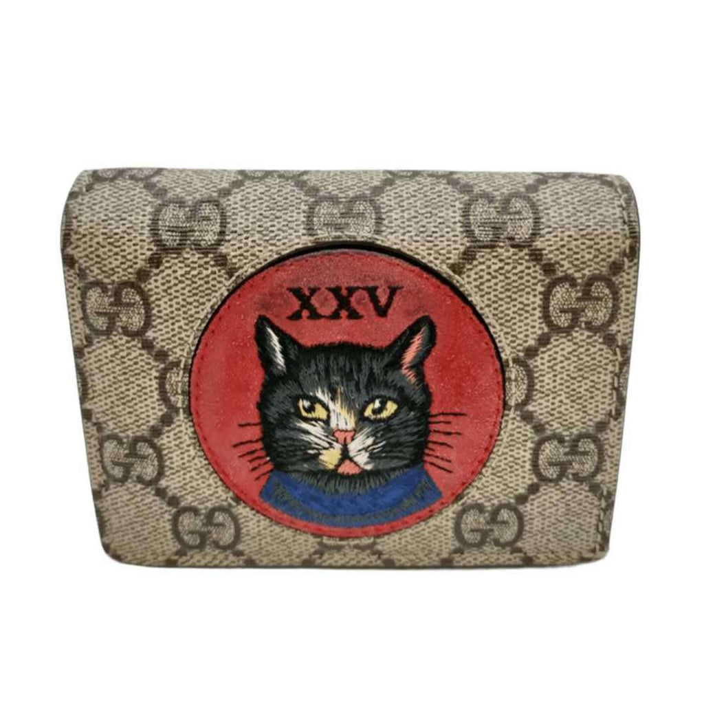 Gucci Gg Supreme Beige Gg Supreme Wallet (Bi-Fold) (Pre-Owned)