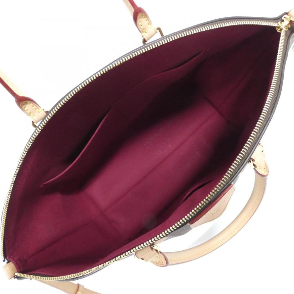 Louis Vuitton Marron Coated Canvas Handbag