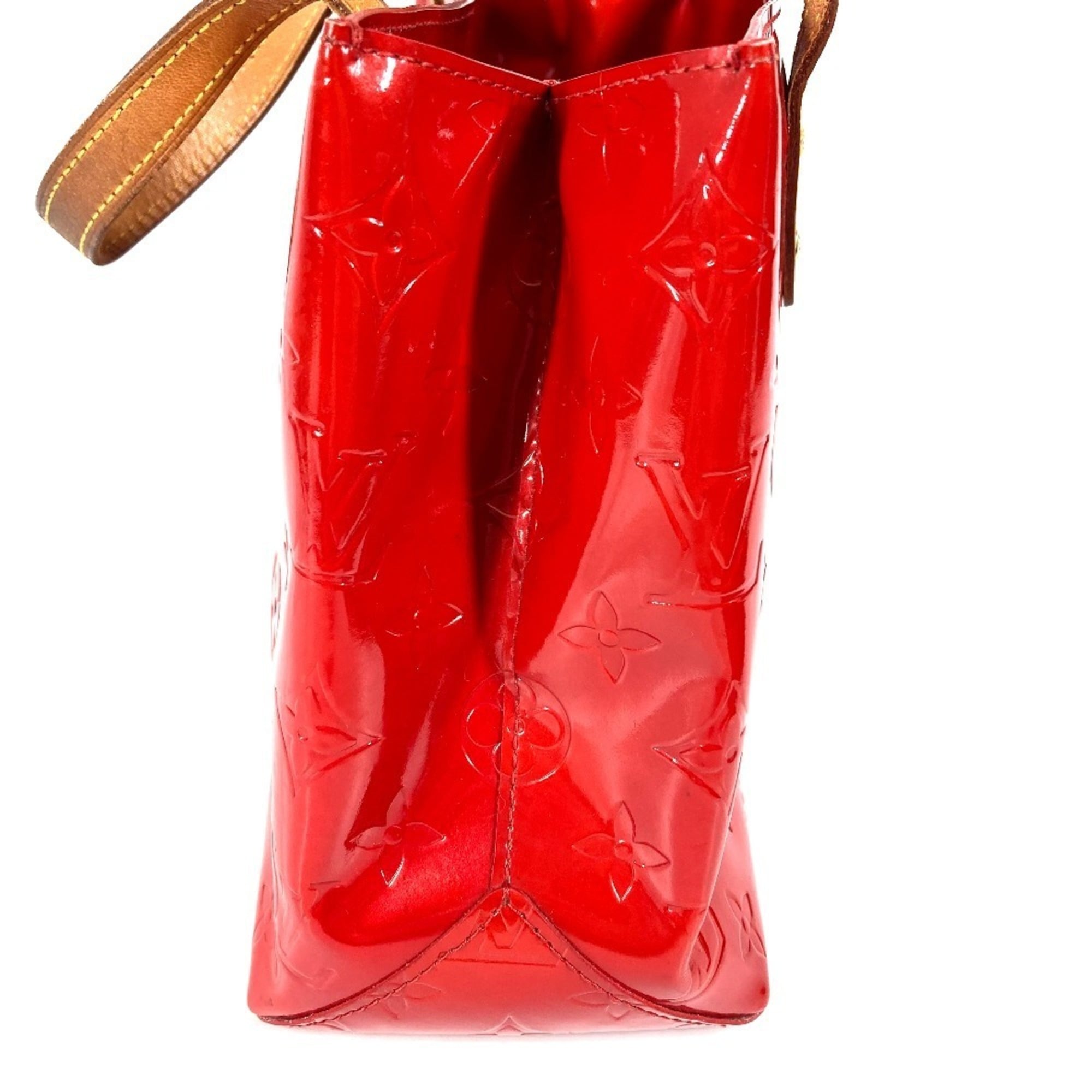 Louis Vuitton Red Color Rouge Monogram Vernis Handbag Tote Bag