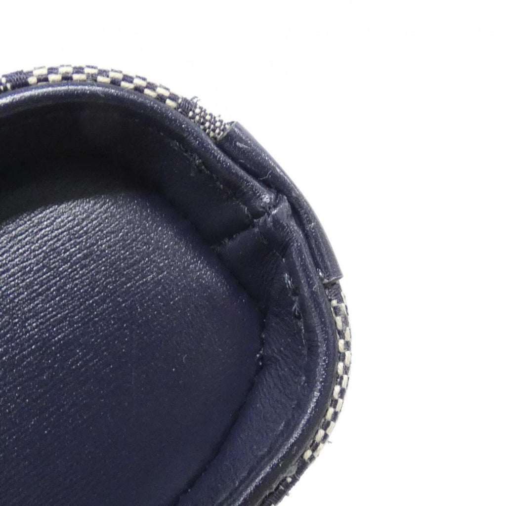 Gucci Gg Canvas Beige Navy Gg Canvas Leather Shoulder Bag (Pre-Owned)