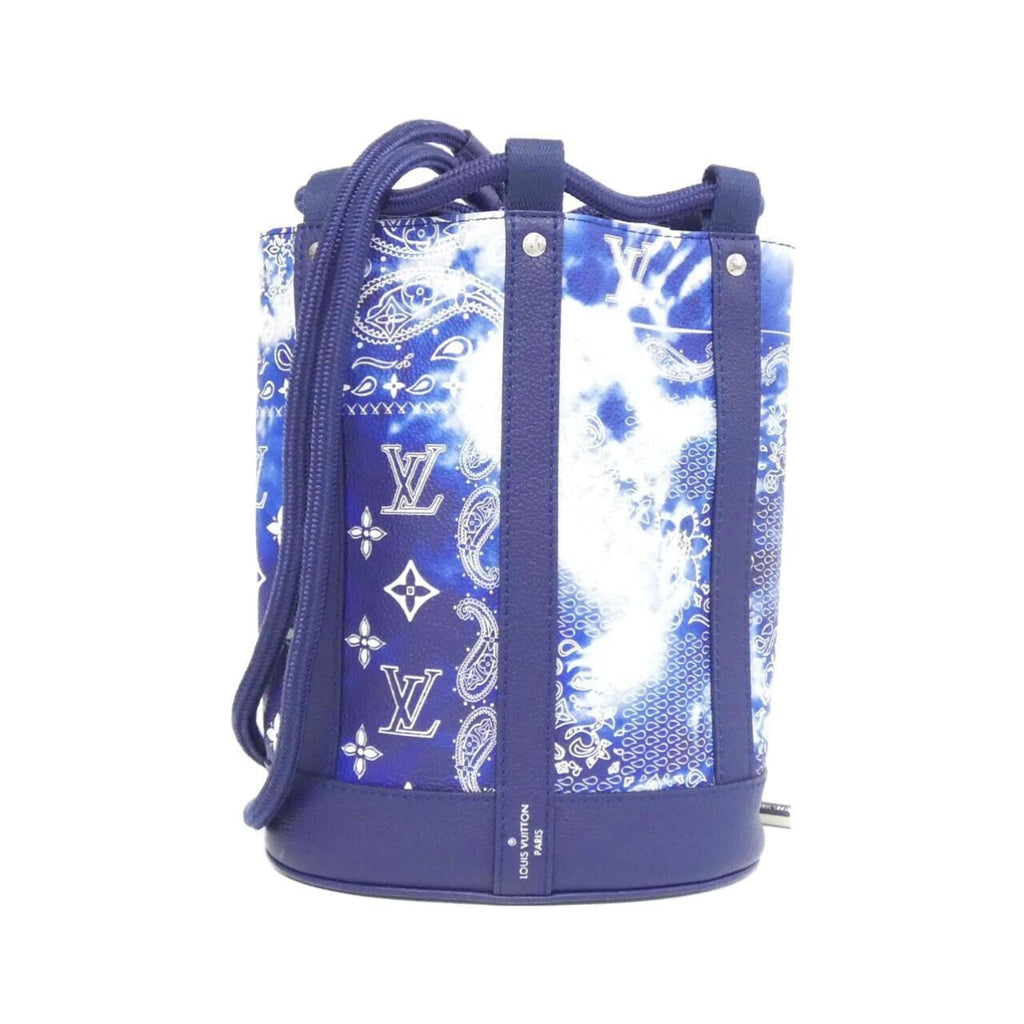 Louis Vuitton Monogram Blue Leather Shoulder Bag