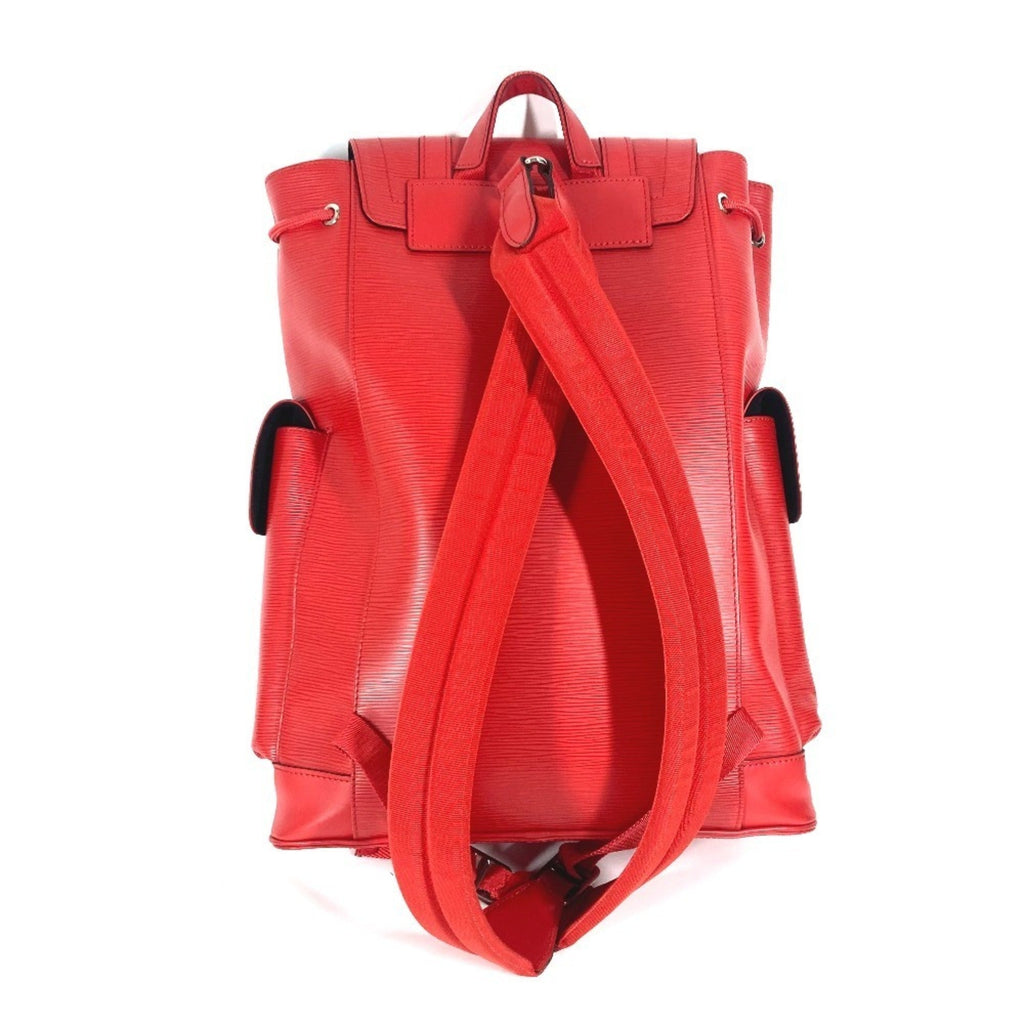 Louis Vuitton Epi Red Color White Epi Leather Backpack