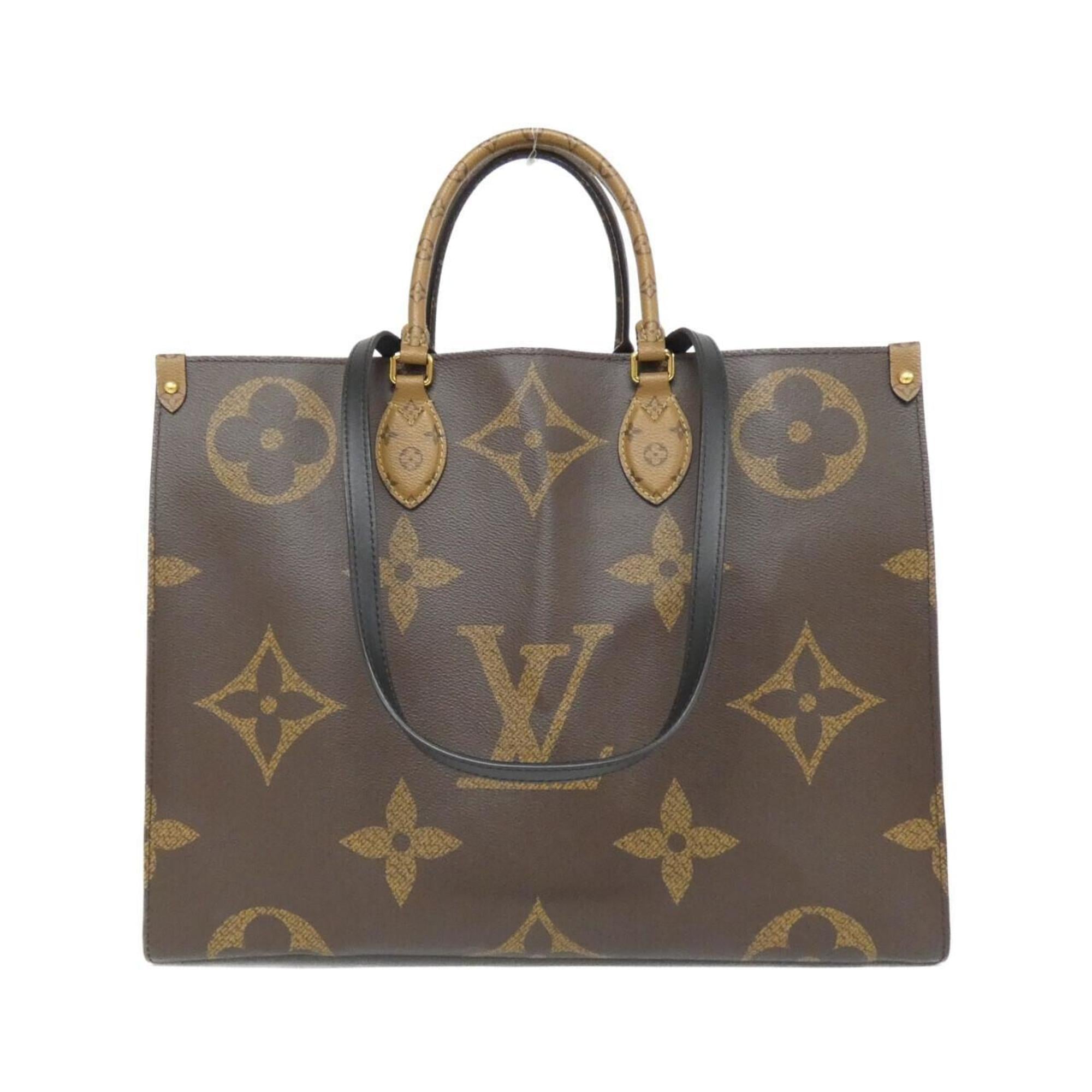 Louis Vuitton Marron Coated Canvas Handbag