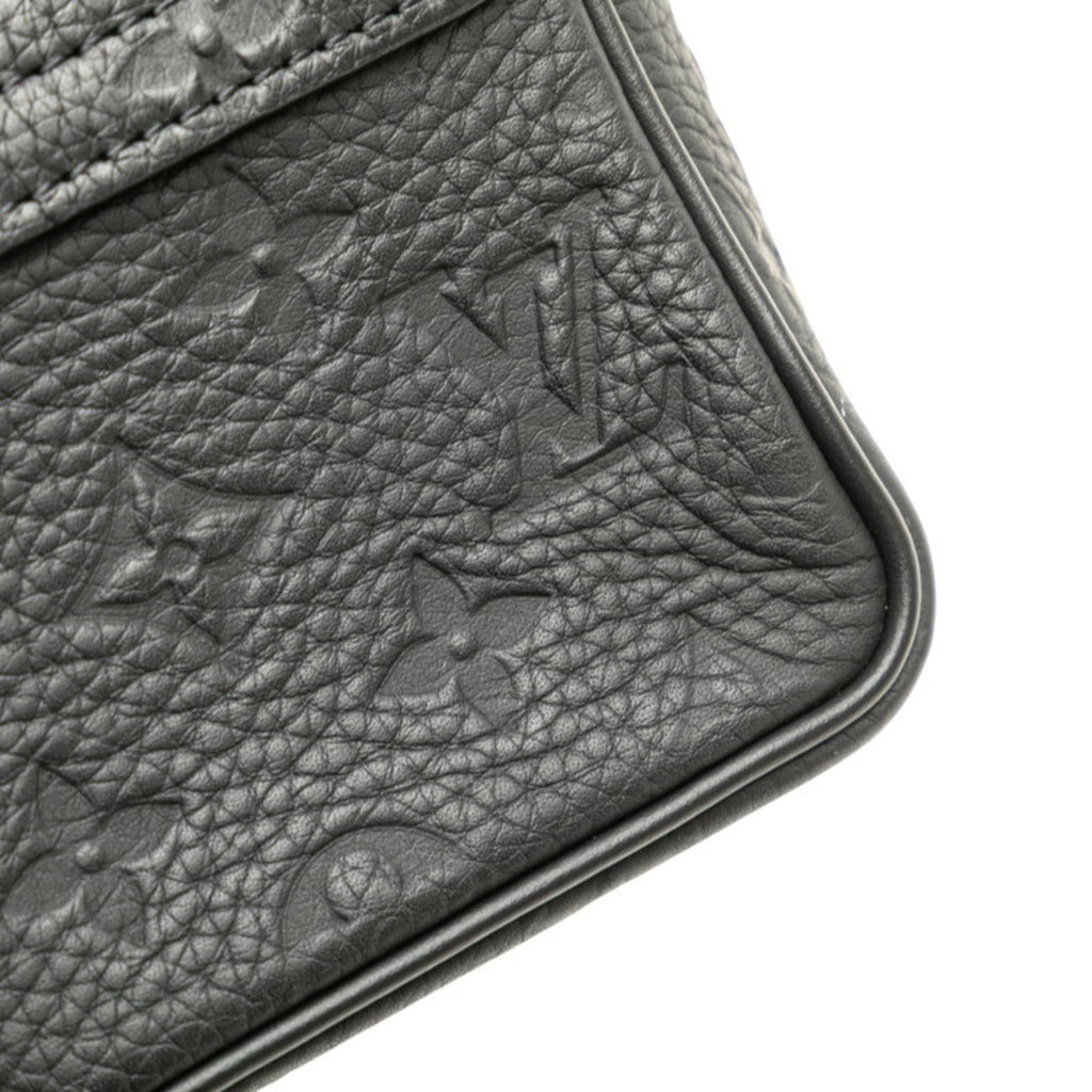 Louis Vuitton Taurillon Black Leather Handbag Shoulder Bag