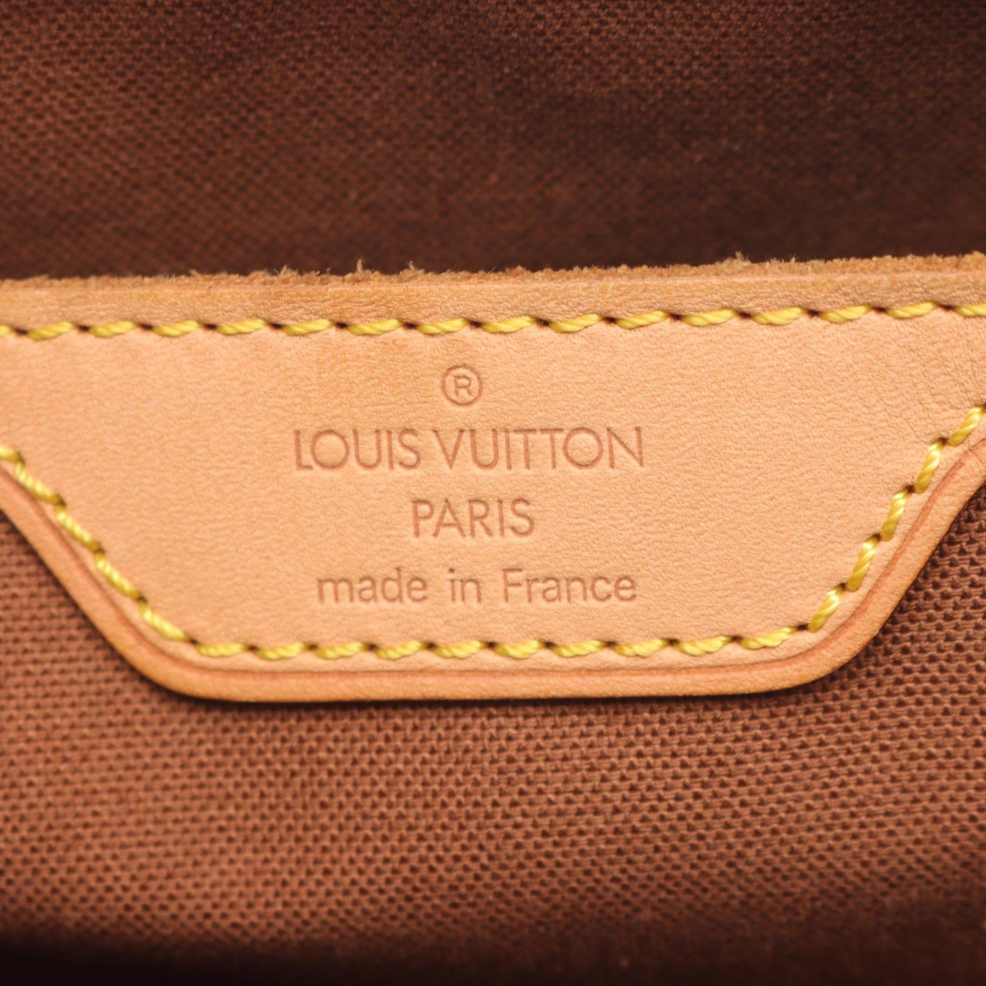Louis Vuitton Brown Coated Canvas Pvc Leather Monogram Tote Bag