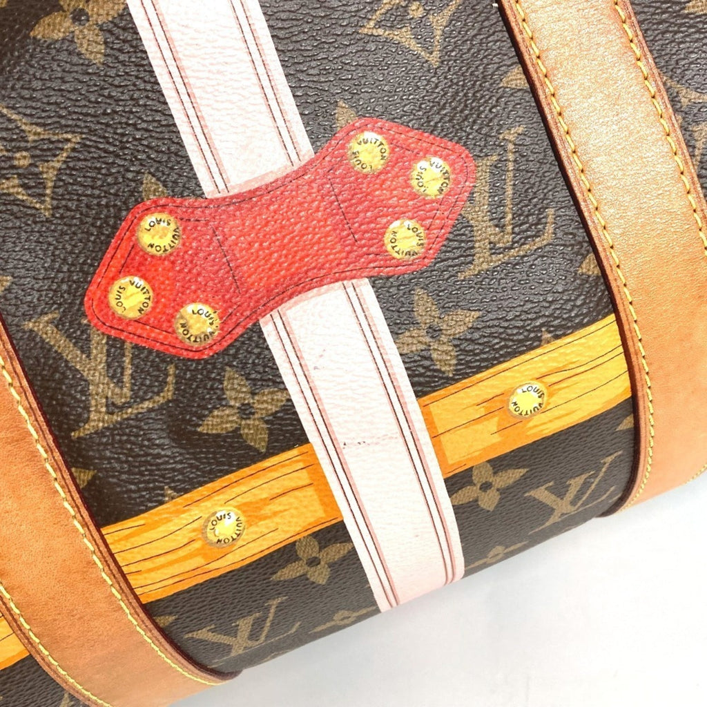 Louis Vuitton Monogram Brown Pink Monogram Boston Bag Shoulder Bag