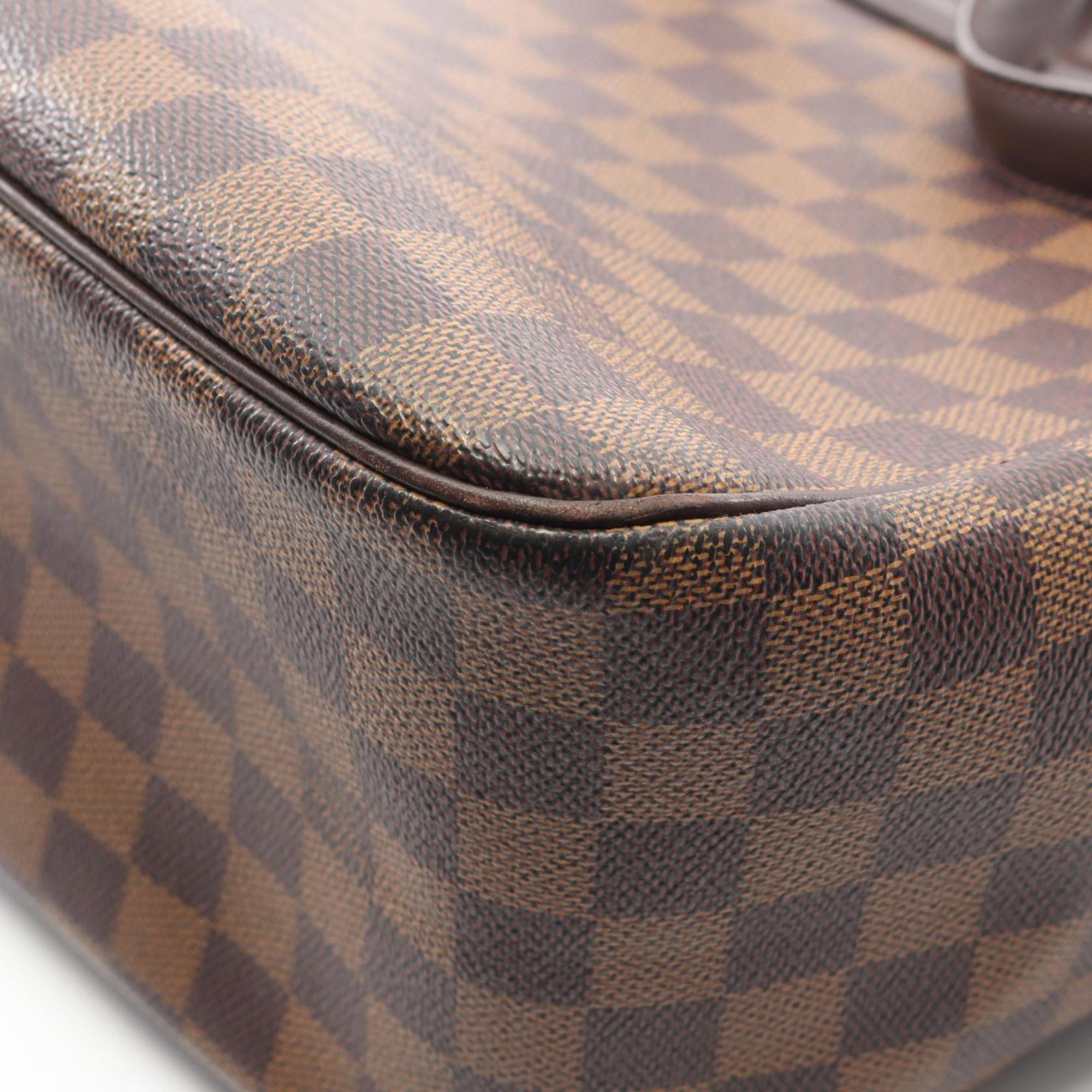 Louis Vuitton Brown Coated Canvas Pvc Leather Damier Canvas Tote Bag