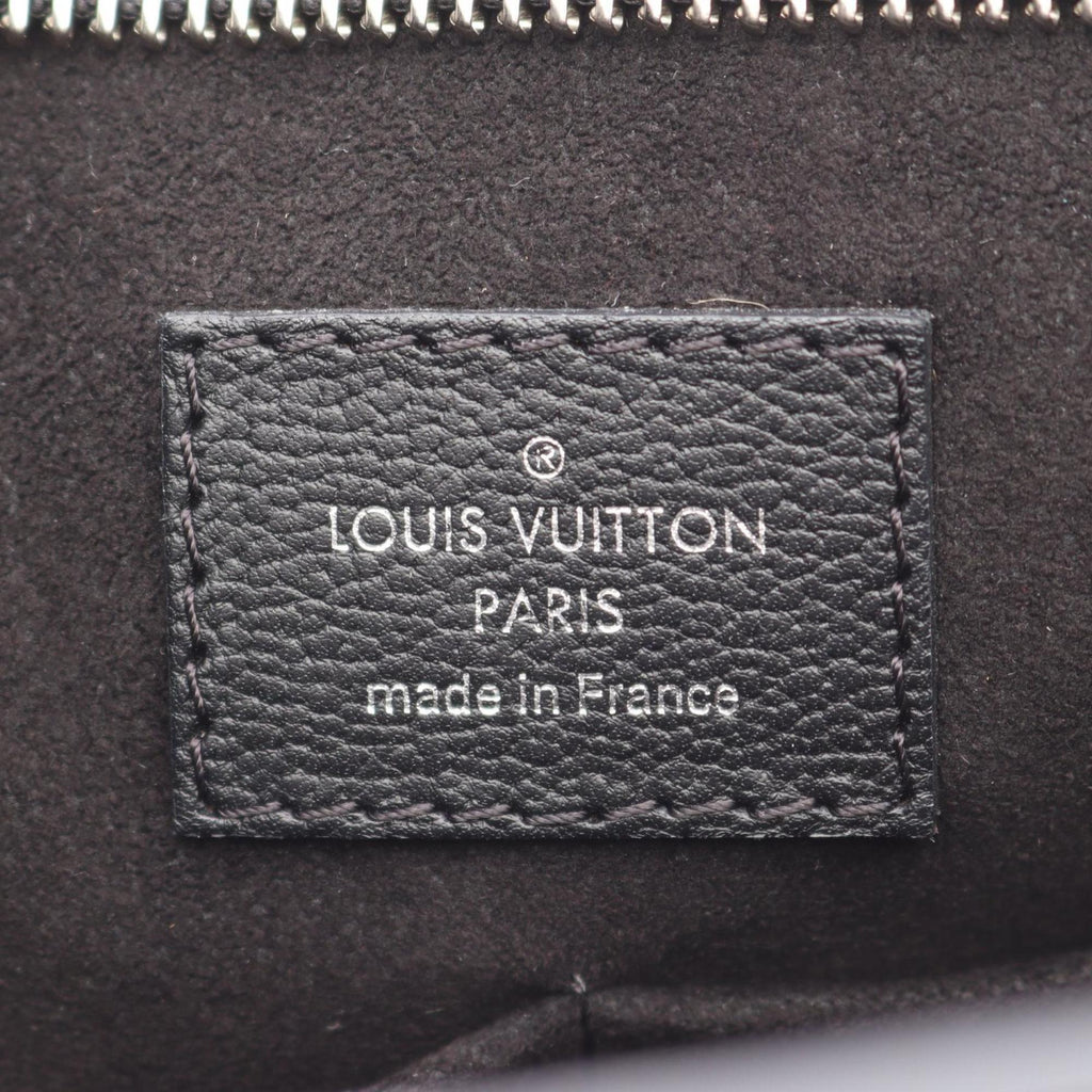 Louis Vuitton Black Leather Tote Bag