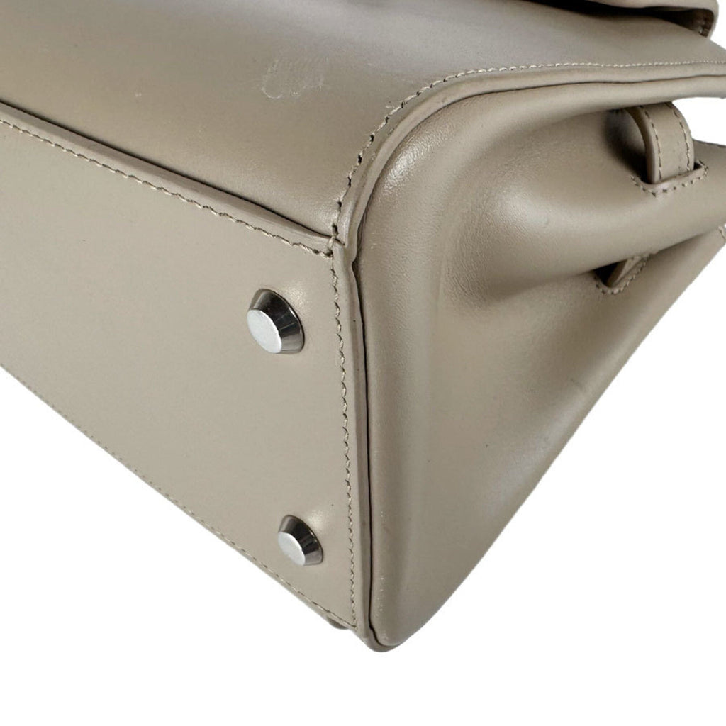 Balenciaga Grayish Leather Handbag Shoulder Bag Tote