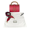Gucci Red Color Leather Handbag Shoulder Bag (Pre-Owned)