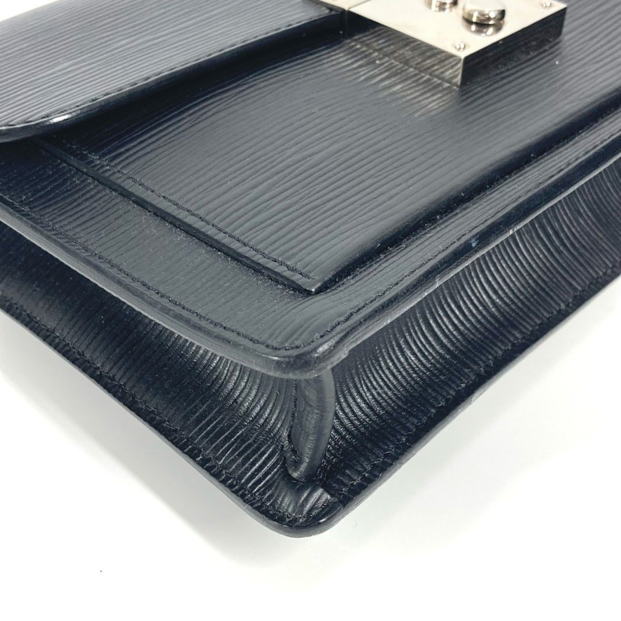 Louis Vuitton Black Noir Epi Leather Clutch Bag Pouch