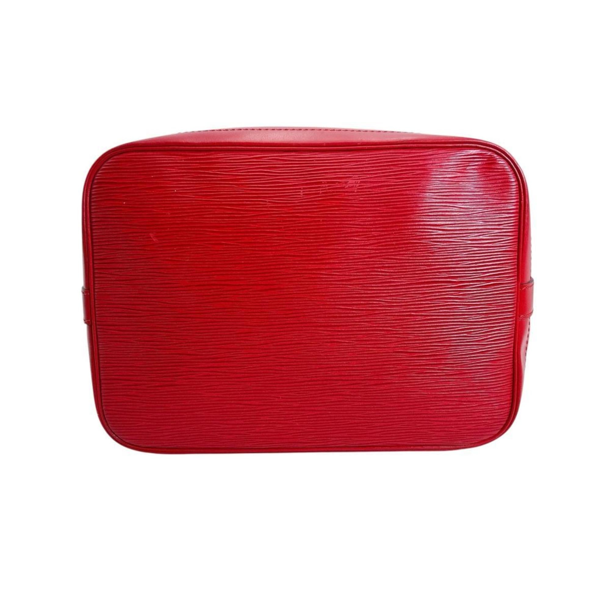 Louis Vuitton Black Castilian Red Noir Epi Leather Shoulder Bag