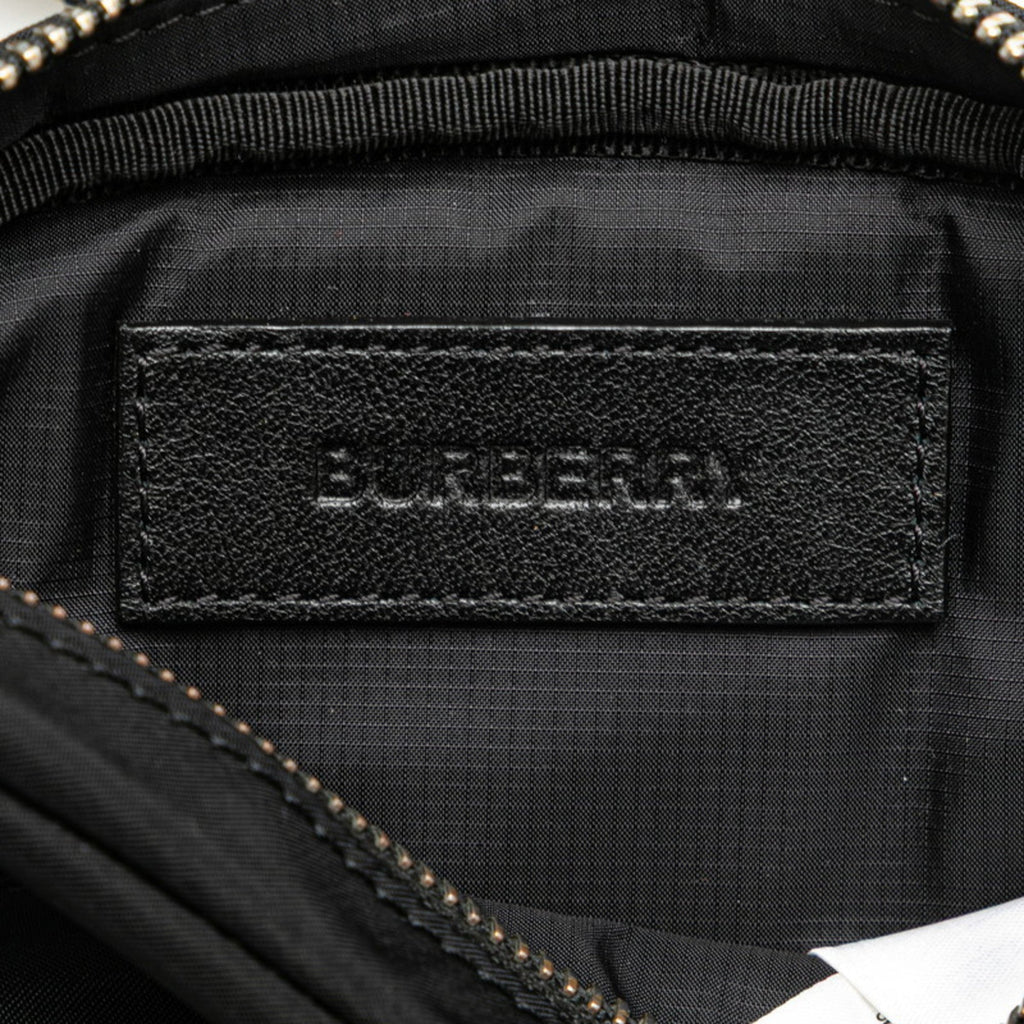 Burberry Black White Nylon Sling Bag