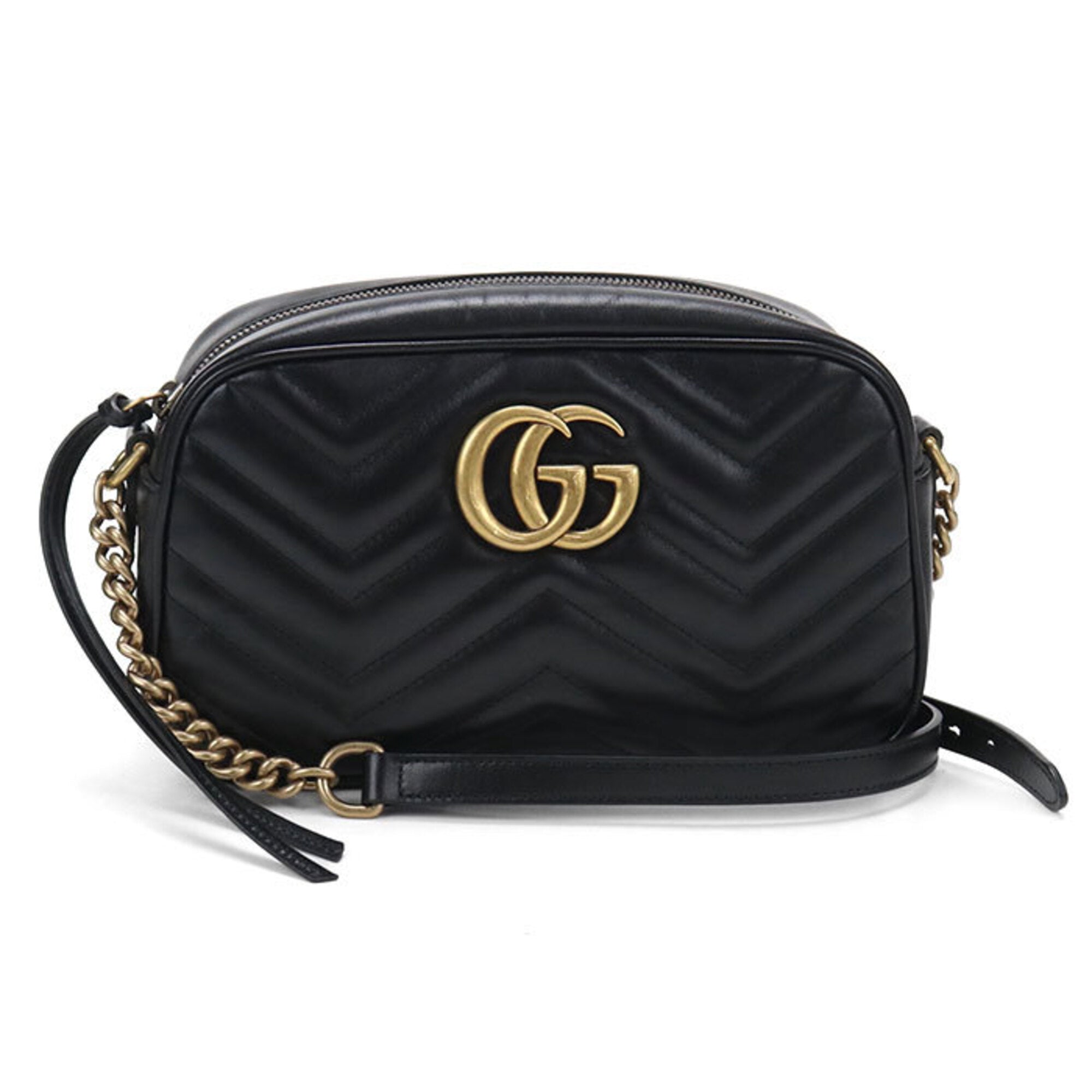 Gucci Black Leather Shoulder Bag (Pre-Owned)