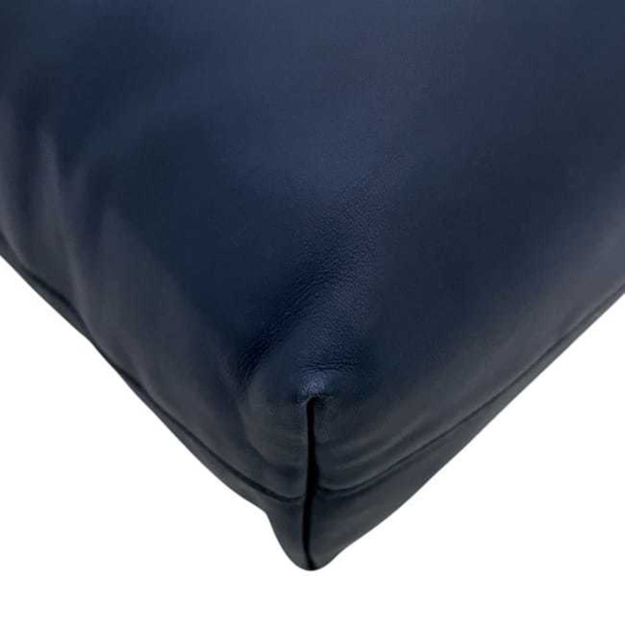 Prada Navy Leather Shoulder Bag Tote Bag
