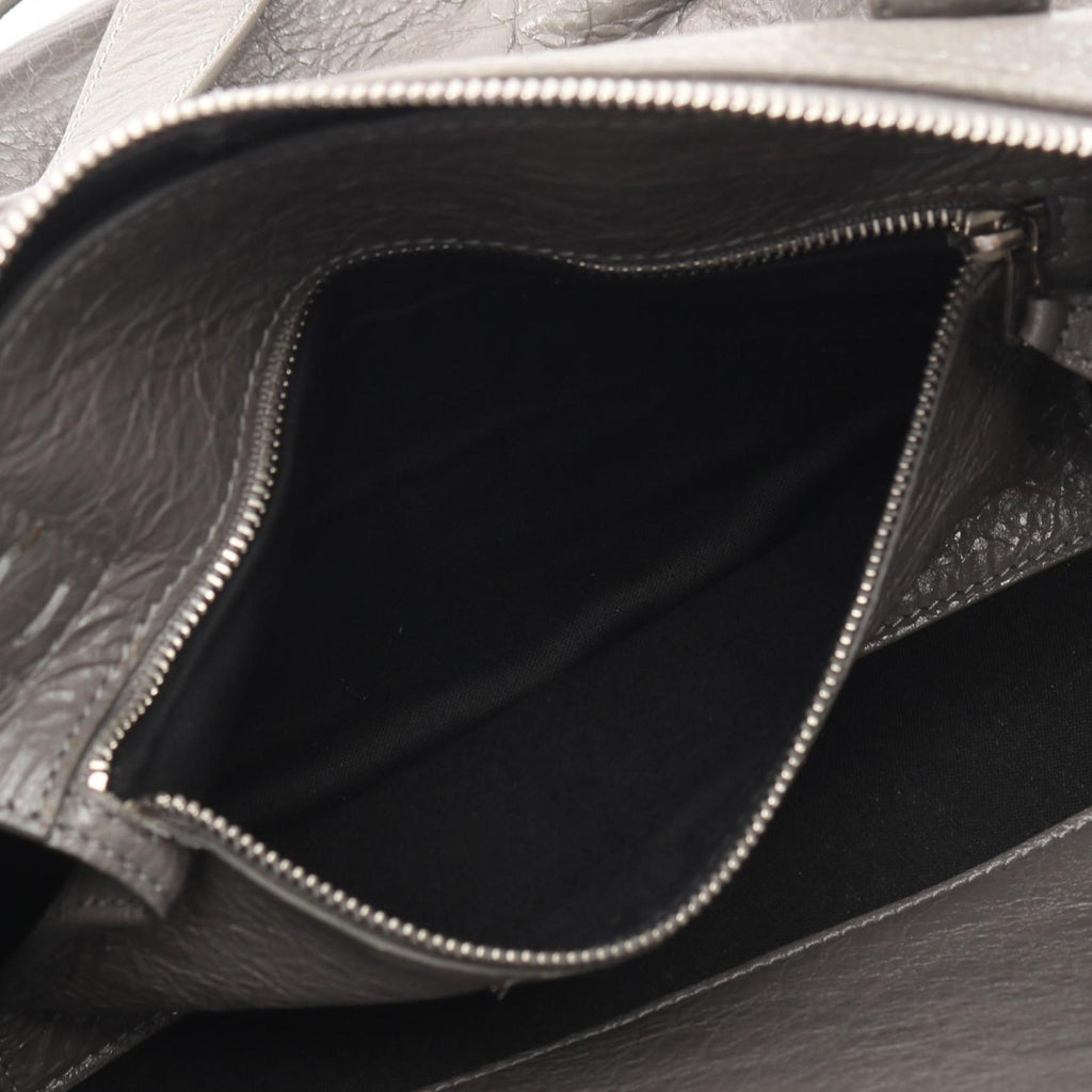 Balenciaga Gray Leather Boston Bag Hand