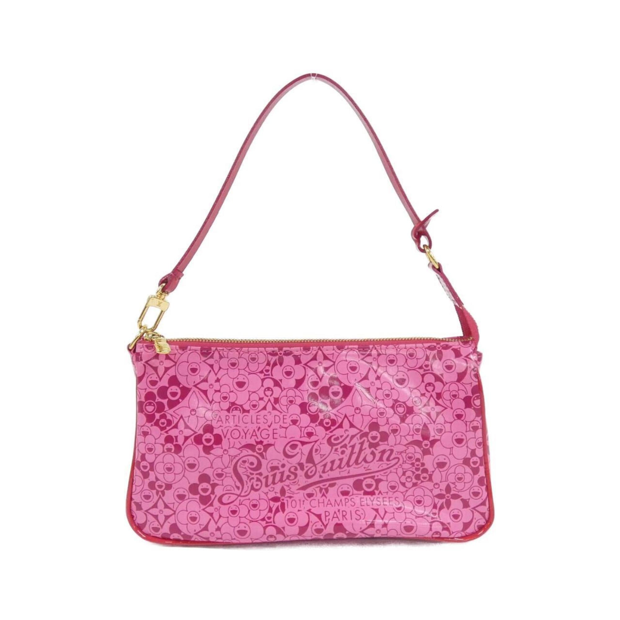 Louis Vuitton Rose Pvc Pochette Pouch