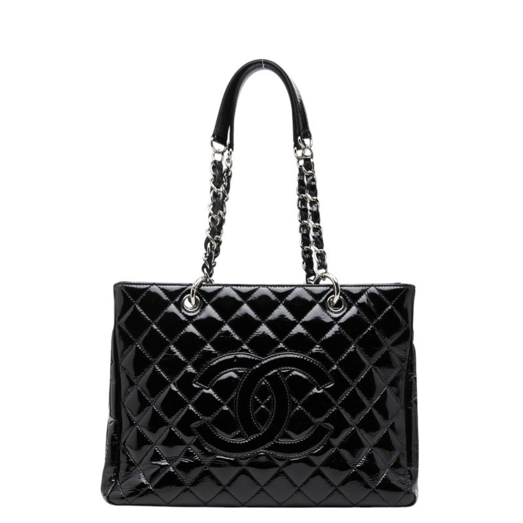 Chanel Black Patent Leather Shoulder Bag