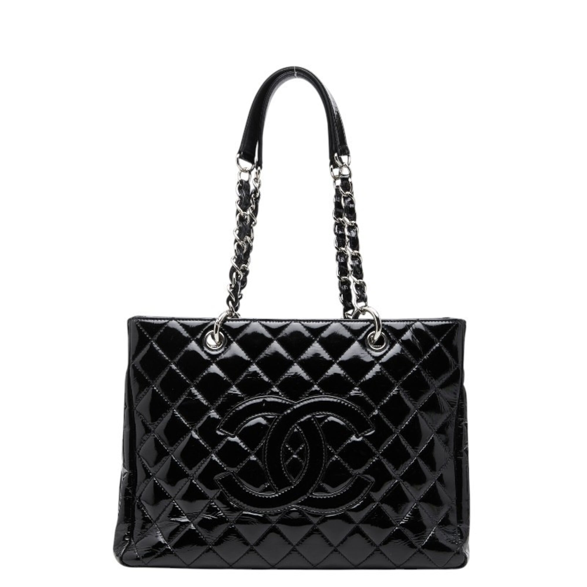 Chanel Black Patent Leather Shoulder Bag