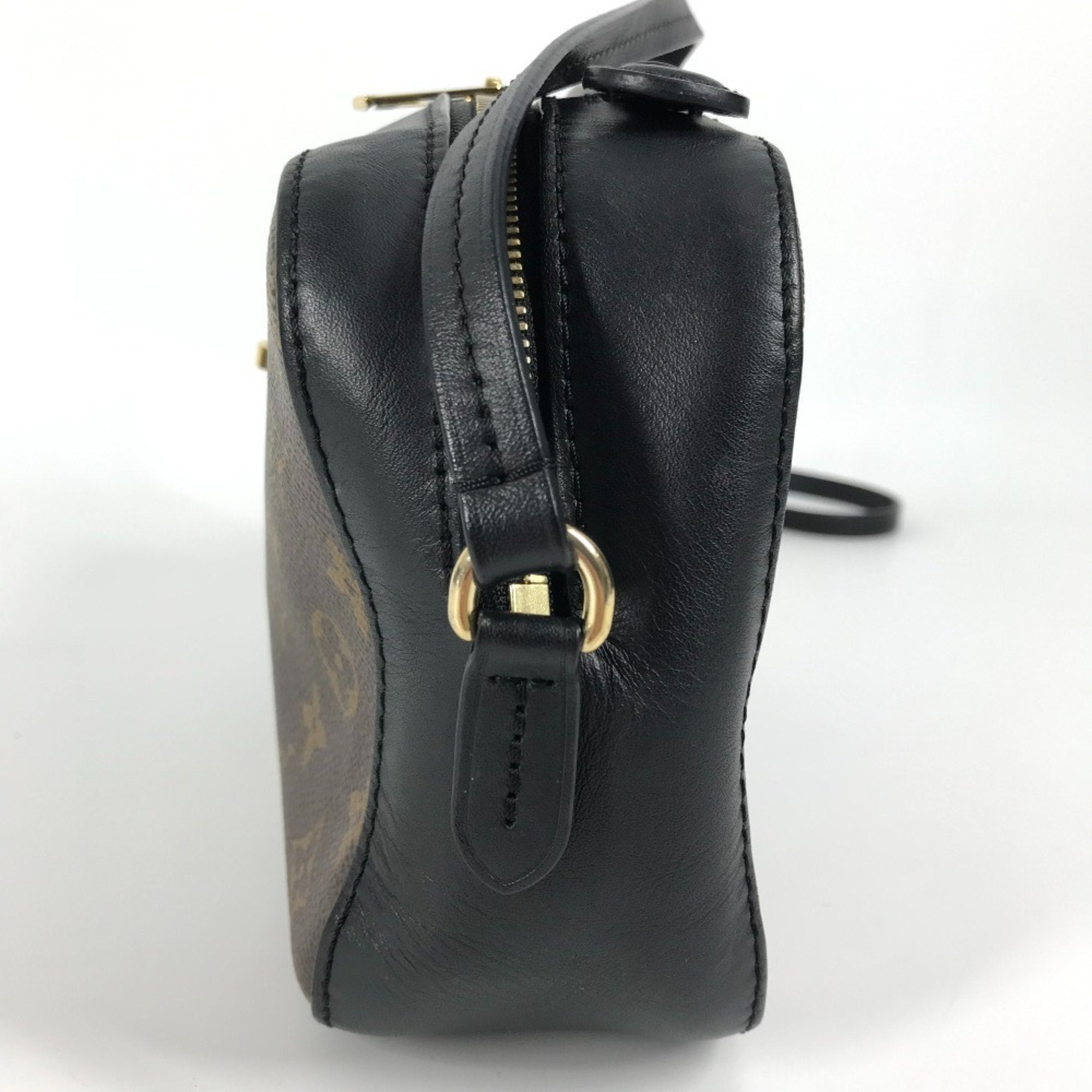 Louis Vuitton Black Brown Noir Monogram Pochette Shoulder Bag