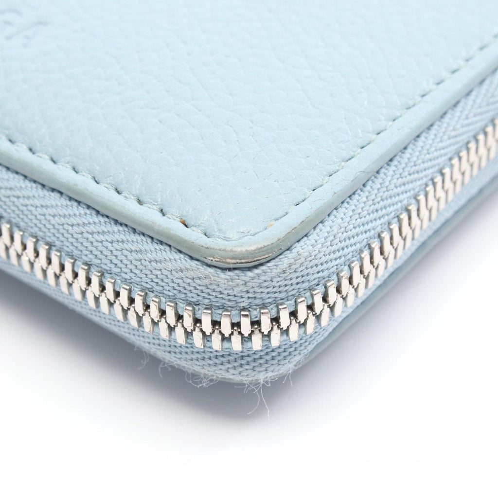 Balenciaga Blue Leather Wallet (Bi-Fold)