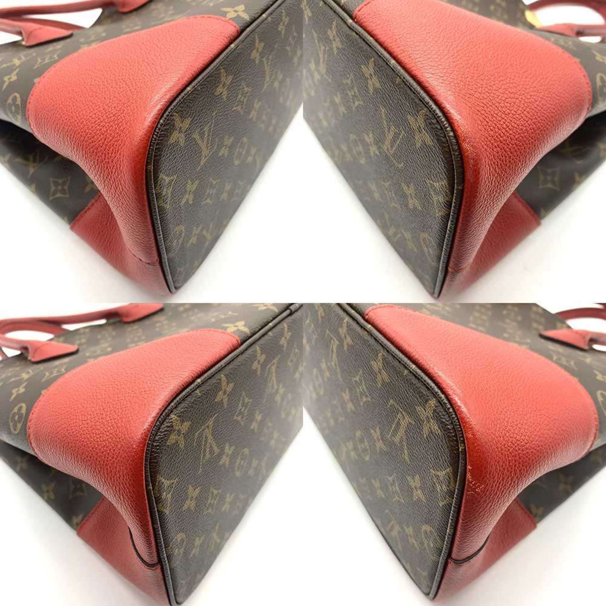 Louis Vuitton Monogram Cerise Red Color Monogram Tote Bag