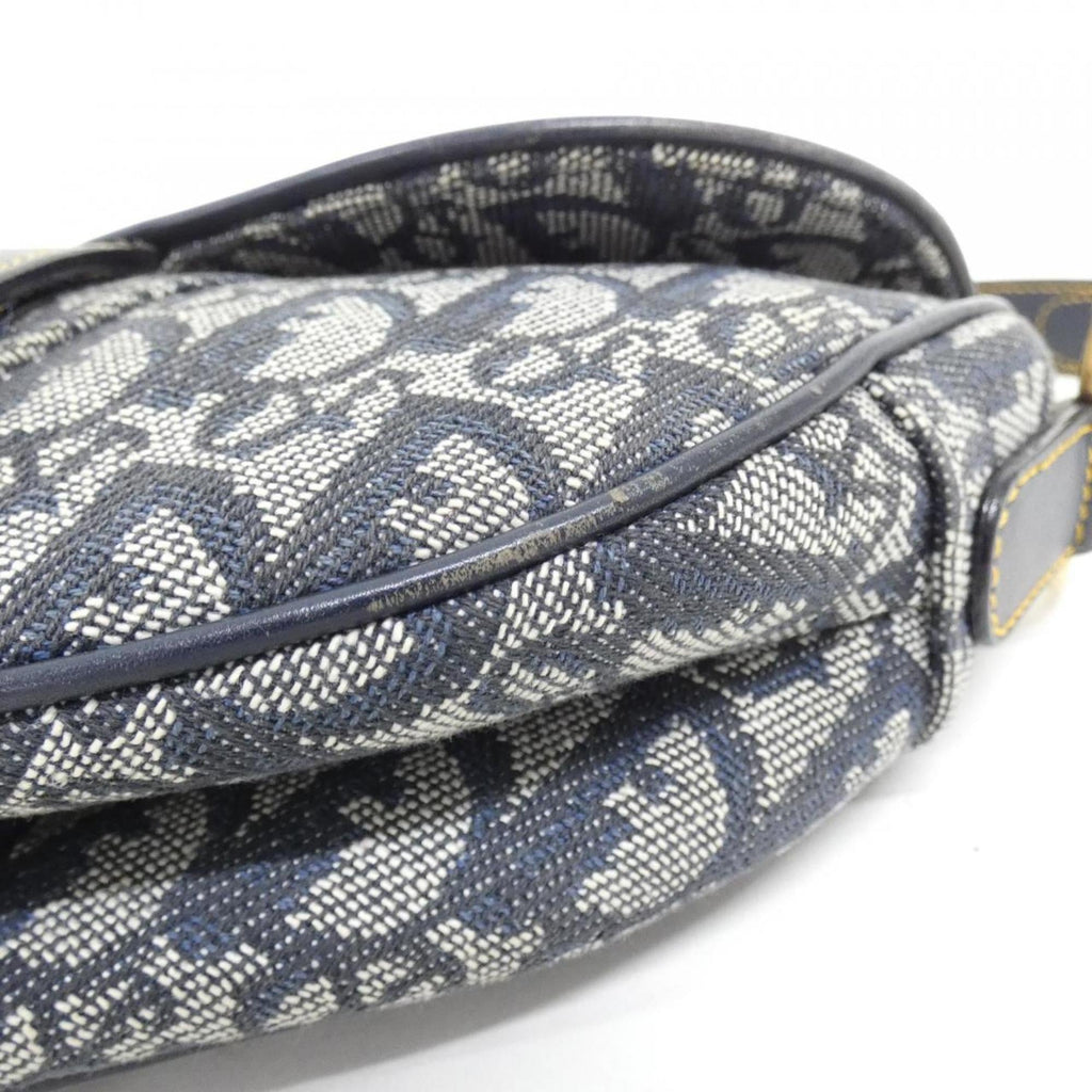 Christian Dior Blue Canvas Shoulder Bag (Pre-Owned)