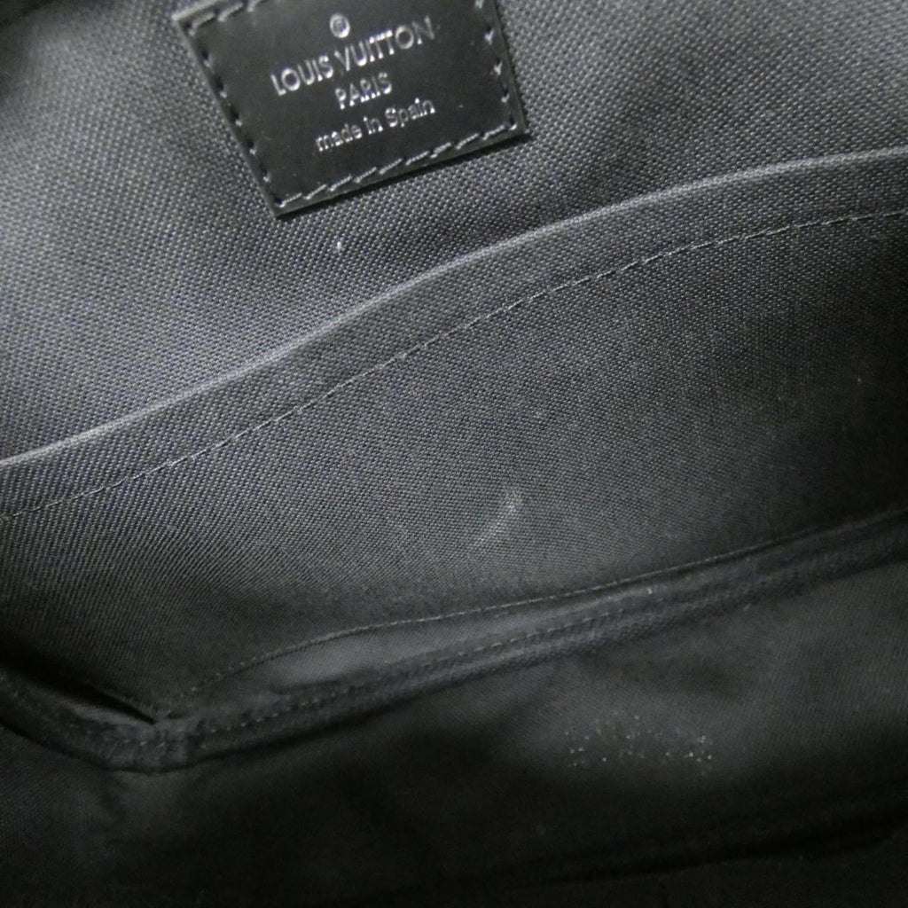 Louis Vuitton Dark Gray Graphite Gray Coated Canvas Shoulder Bag