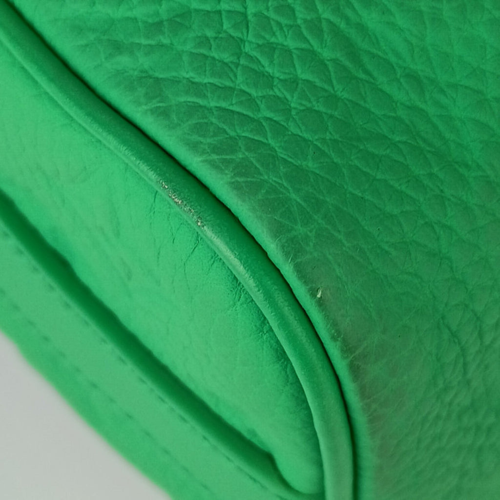 Louis Vuitton Green Leather Handbag Shoulder Bag