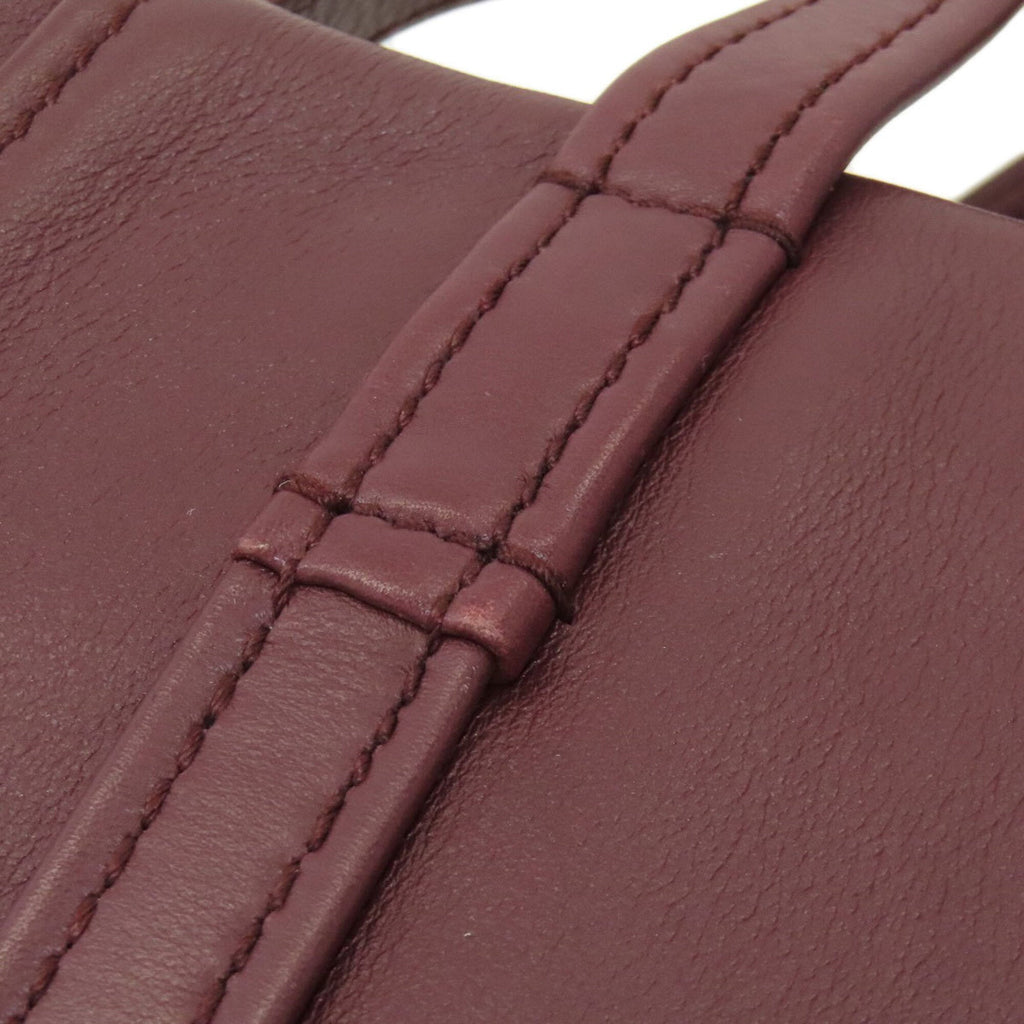 Balenciaga Bordeaux Leather Hand