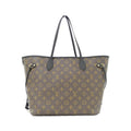 Louis Vuitton Monogram Black Marron Coated Canvas Leather Handbag