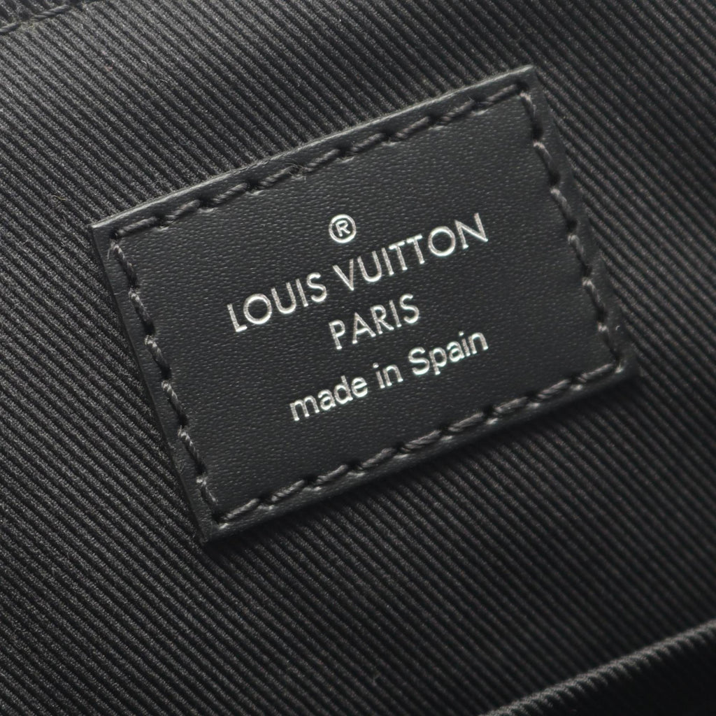 Louis Vuitton Black Coated Canvas Leather Shoulder Bag