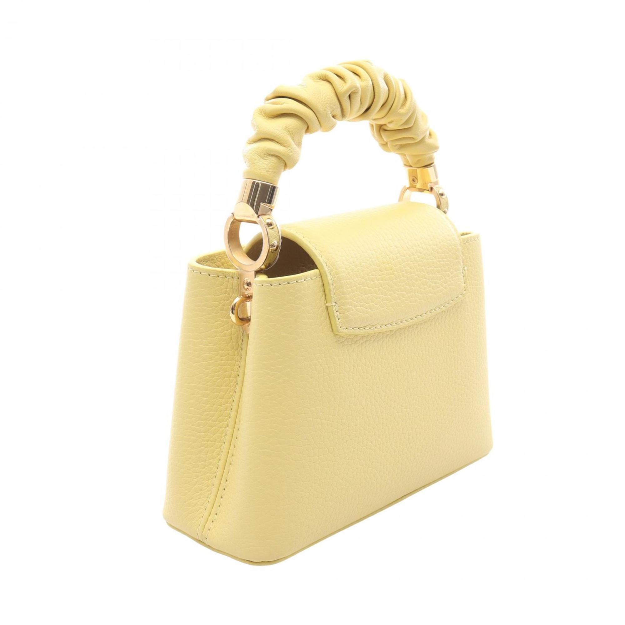 Louis Vuitton Yellow Leather Handbag